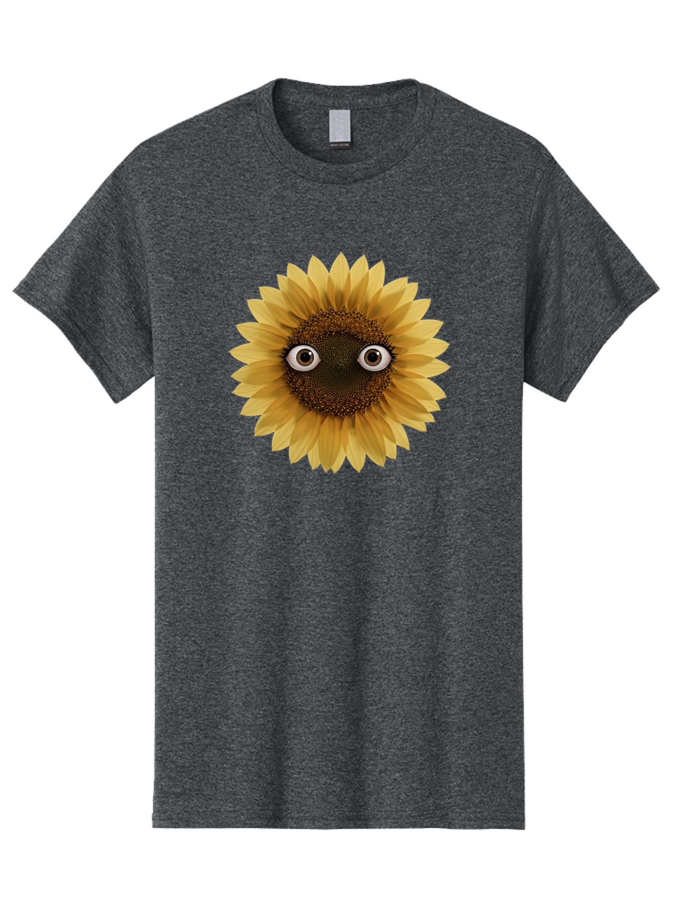 Sunflower-With-Eyes-1 Men'S Graphic Tee, 100% Cotton, Comfortable Casual Summer Wear, Machine Washable, Vintage Camera, Old Camera, Antique Camera, Black Camera, Classic Photography, Photography Equipment, Nostalgic Device, Film Camera, Bag041 14