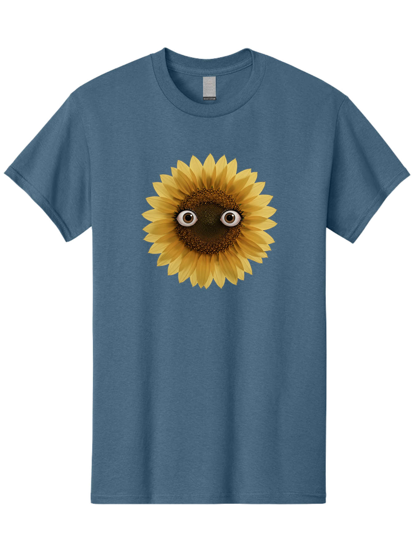 Sunflower-With-Eyes-1 Men'S Graphic Tee, 100% Cotton, Comfortable Casual Summer Wear, Machine Washable, Vintage Camera, Old Camera, Antique Camera, Black Camera, Classic Photography, Photography Equipment, Nostalgic Device, Film Camera, Bag041 13