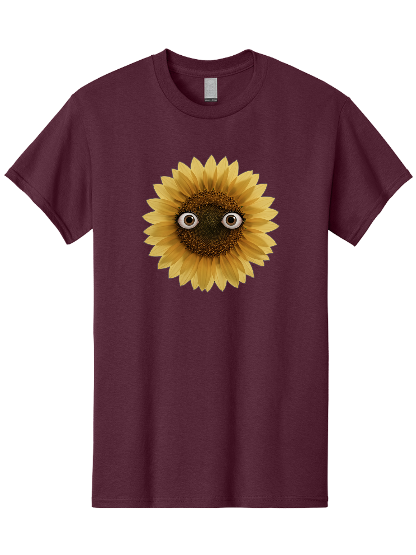 Sunflower-With-Eyes-1 Men'S Graphic Tee, 100% Cotton, Comfortable Casual Summer Wear, Machine Washable, Vintage Camera, Old Camera, Antique Camera, Black Camera, Classic Photography, Photography Equipment, Nostalgic Device, Film Camera, Bag041 9