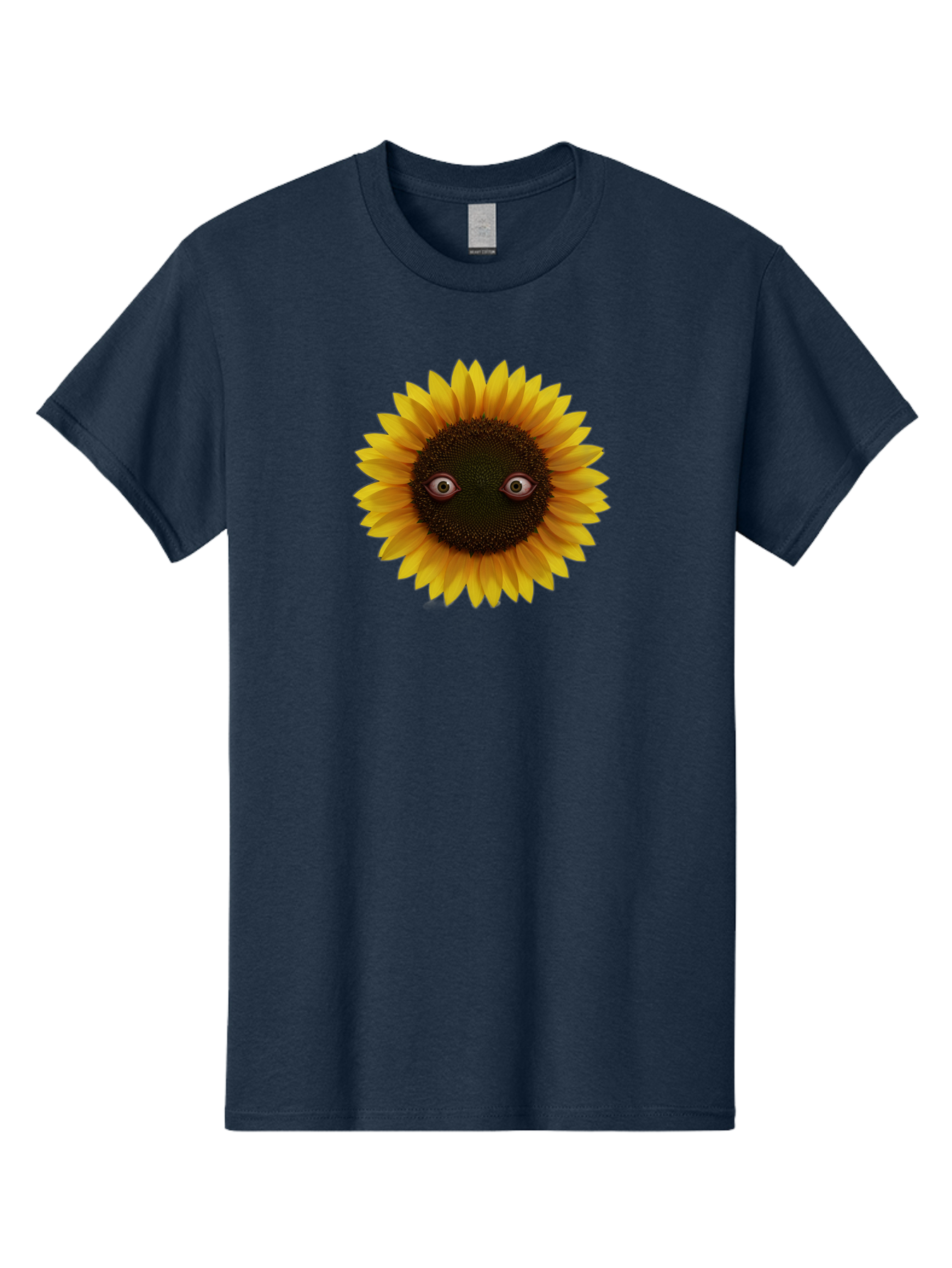 Sunflower-With-Eyes-2 Men'S Graphic Tee, 100% Cotton, Comfortable Casual Summer Wear, Machine Washable, Vintage Camera, Old Camera, Antique Camera, Black Camera, Classic Photography, Photography Equipment, Nostalgic Device, Film Camera, Bag042 4