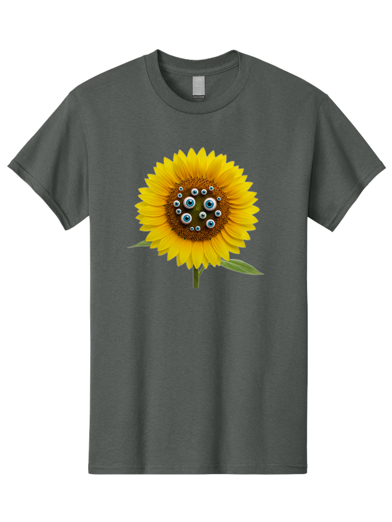 Sunflower-With-Eyes-5 Men'S Graphic Tee, 100% Cotton, Comfortable Casual Summer Wear, Machine Washable, Vintage Camera, Old Camera, Antique Camera, Black Camera, Classic Photography, Photography Equipment, Nostalgic Device, Film Camera, Bag045 9