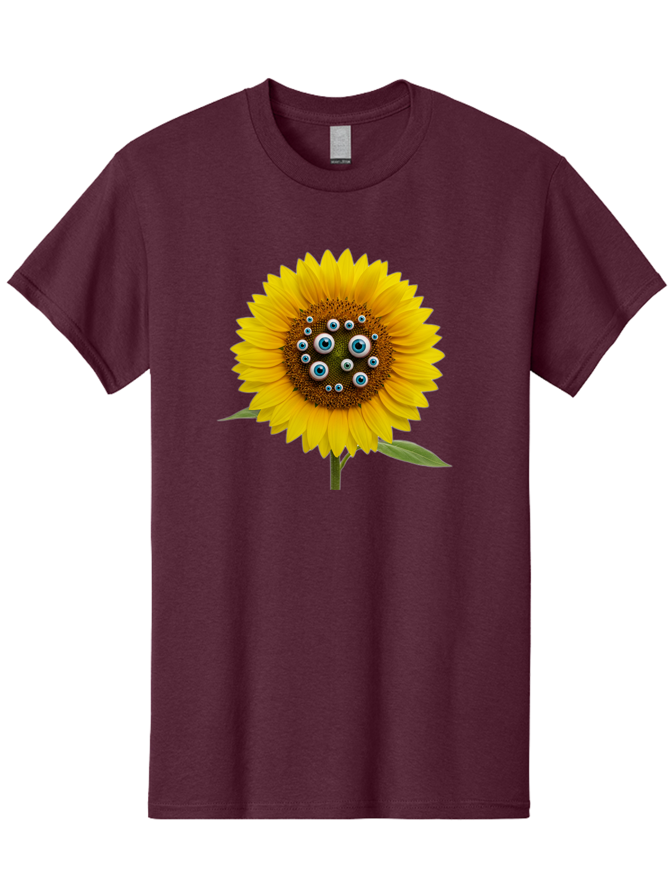 Sunflower-With-Eyes-5 Men'S Graphic Tee, 100% Cotton, Comfortable Casual Summer Wear, Machine Washable, Vintage Camera, Old Camera, Antique Camera, Black Camera, Classic Photography, Photography Equipment, Nostalgic Device, Film Camera, Bag045 12