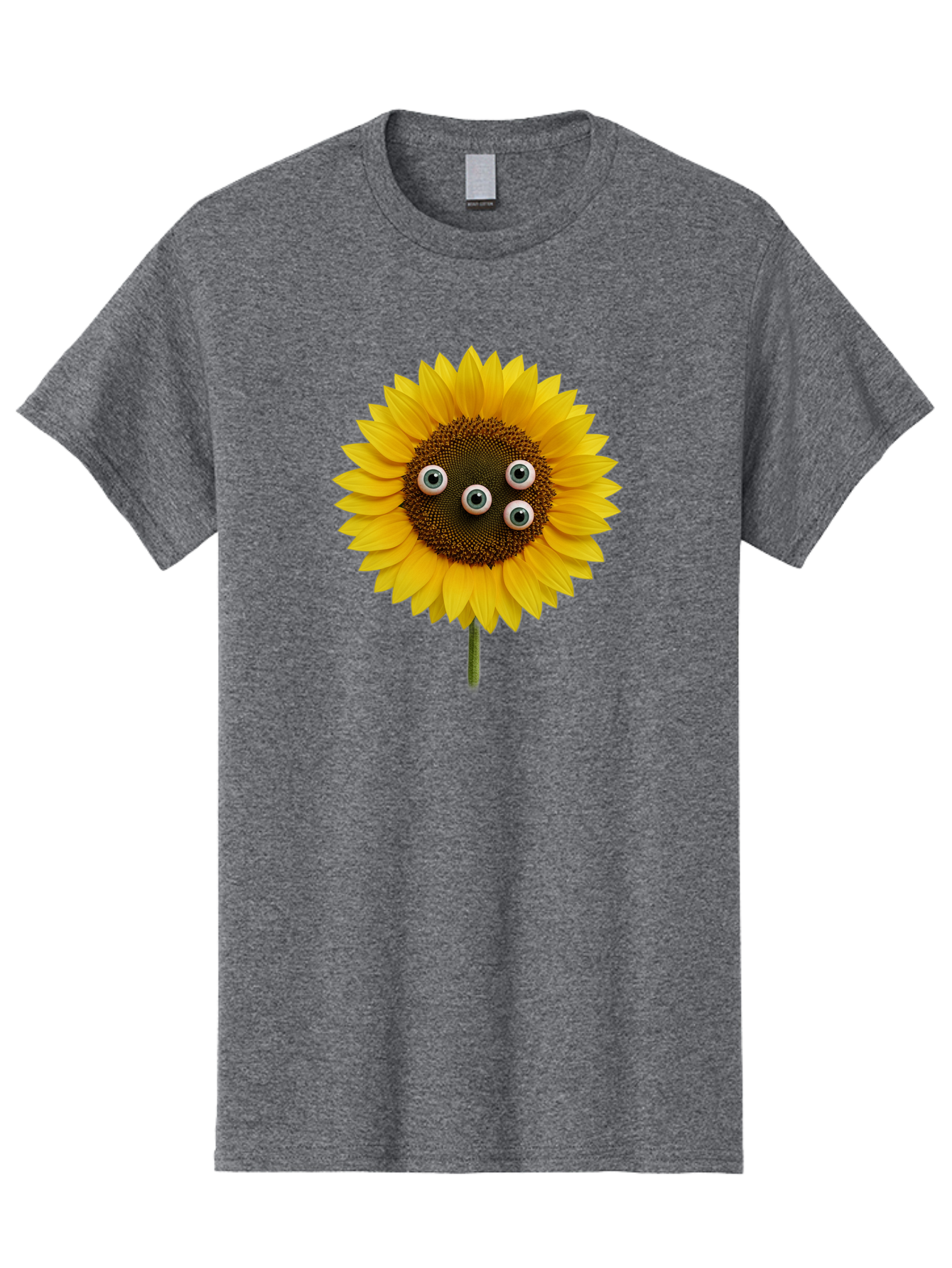Sunflower-With-Googly-Eyes Men'S Graphic Tee, 100% Cotton, Comfortable Casual Summer Wear, Machine Washable, Vintage Camera, Old Camera, Antique Camera, Black Camera, Classic Photography, Photography Equipment, Nostalgic Device, Film Camera, Bag047 6