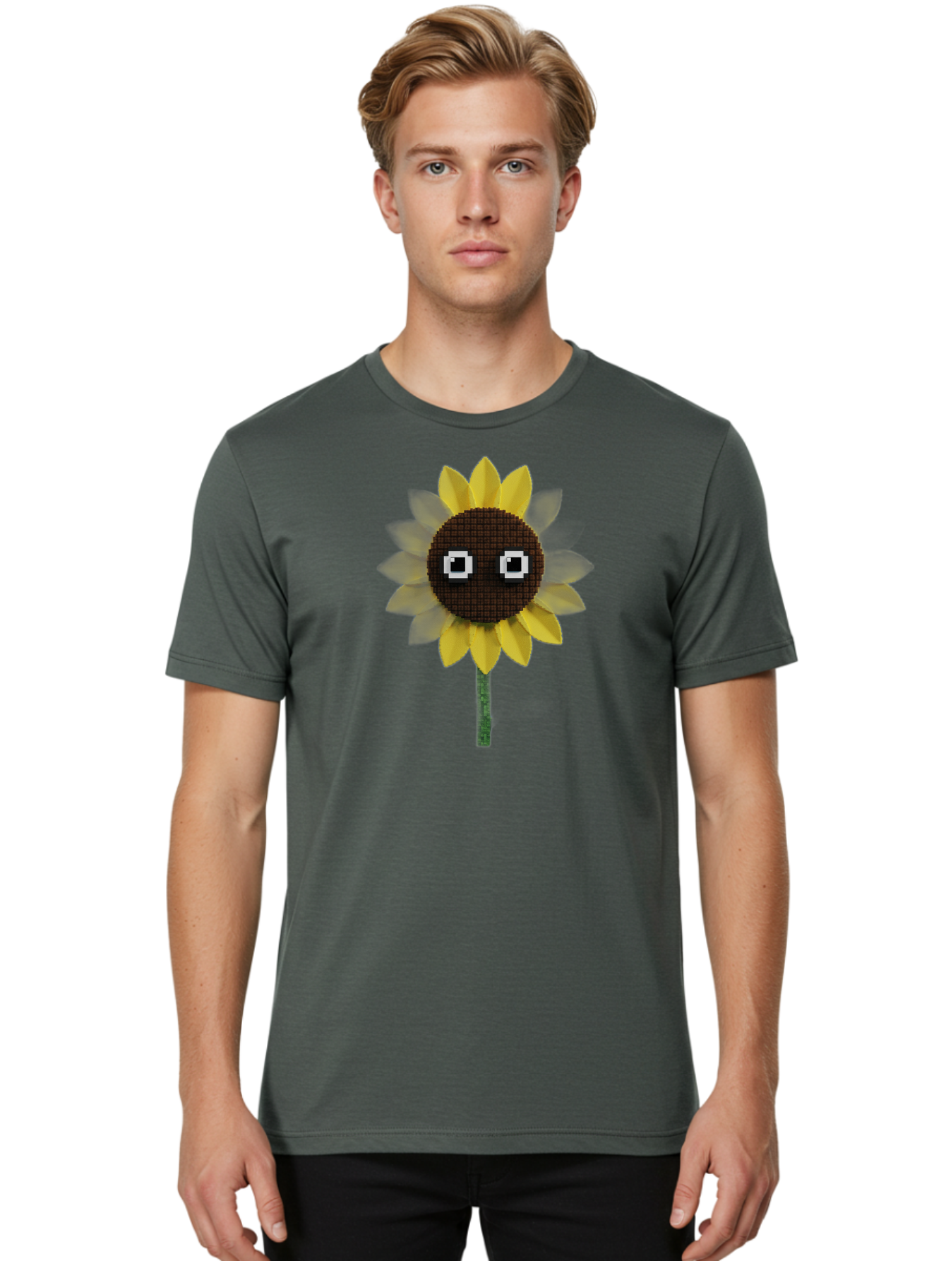 Sunflower Men'S Graphic Tee, 100% Cotton, Comfortable Casual Summer Wear, Machine Washable, Vintage Camera, Old Camera, Antique Camera, Black Camera, Classic Photography, Photography Equipment, Nostalgic Device, Film Camera, Camera Art Bag048 22