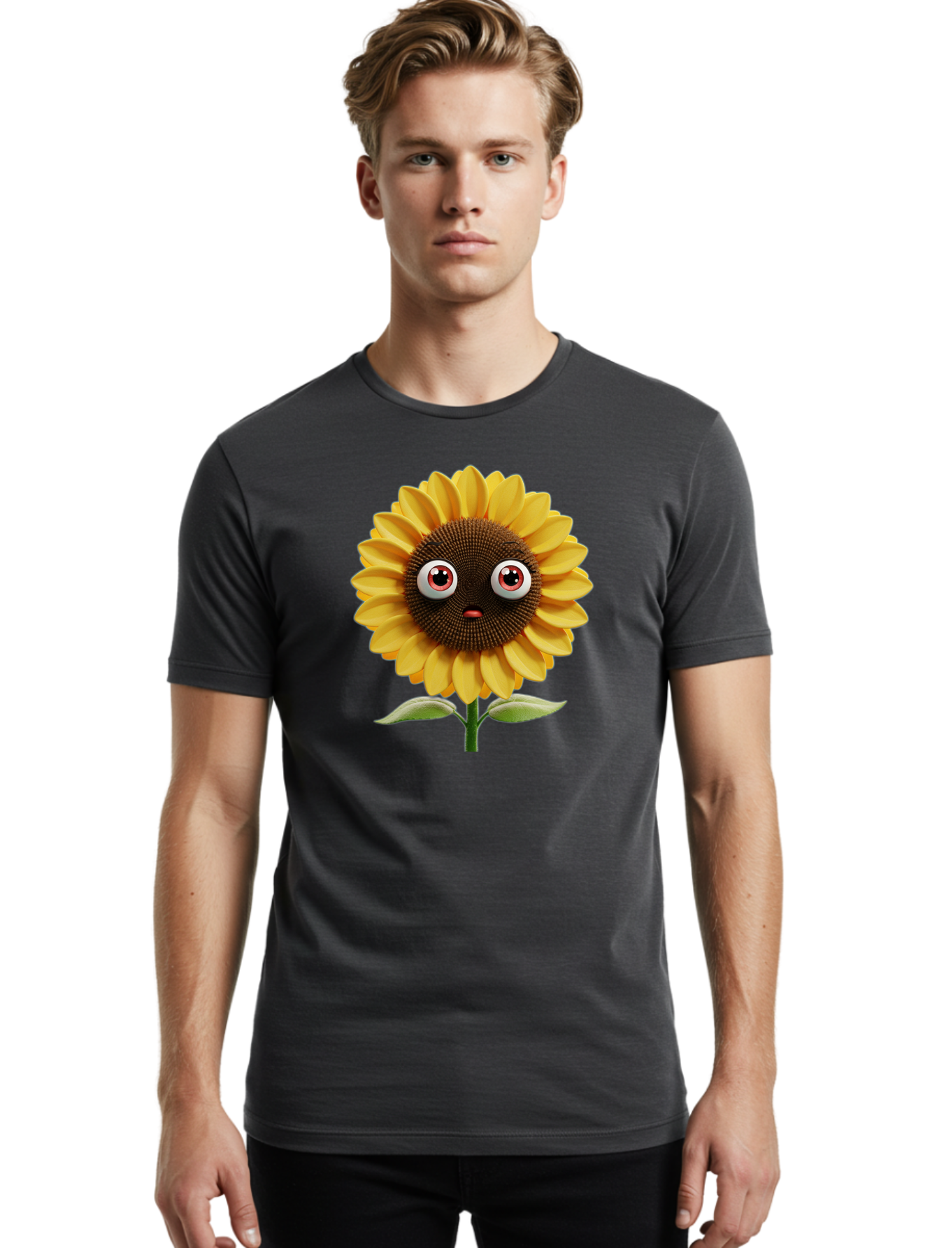 Surprised-Sunflower Men'S Graphic Tee, 100% Cotton, Comfortable Casual Summer Wear, Machine Washable, Vintage Camera, Old Camera, Antique Camera, Black Camera, Classic Photography, Photography Equipment, Nostalgic Device, Film Camera, Bag051 21