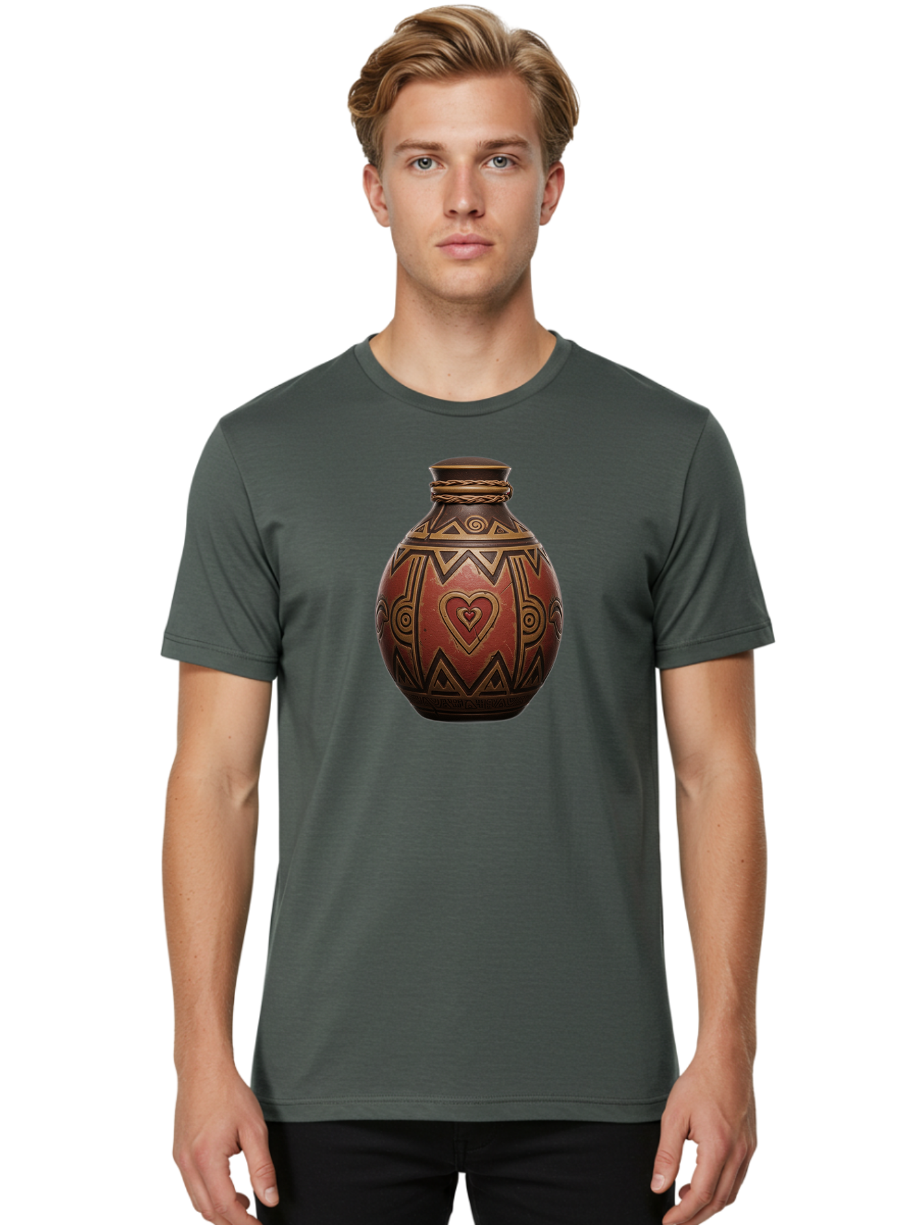 Tribal-Pottery-Vase Men'S Graphic Tee, 100% Cotton, Comfortable Casual Summer Wear, Machine Washable, Vintage Camera, Old Camera, Antique Camera, Black Camera, Classic Photography, Photography Equipment, Nostalgic Device, Film Camera, Bag068 22