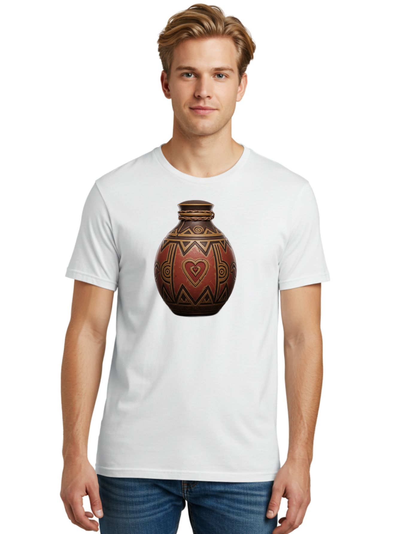 Tribal-Pottery-Vase Men'S Graphic Tee, 100% Cotton, Comfortable Casual Summer Wear, Machine Washable, Vintage Camera, Old Camera, Antique Camera, Black Camera, Classic Photography, Photography Equipment, Nostalgic Device, Film Camera, Bag068 19
