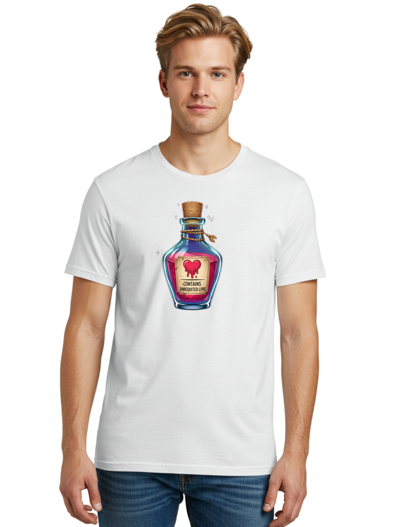 Unrequited-Love-Potion-Bottle Men'S Graphic Tee, 100% Cotton, Comfortable Casual Summer Wear, Machine Washable, Vintage Camera, Old Camera, Antique Camera, Black Camera, Classic Photography, Photography Equipment, Nostalgic Device, Bag070 23