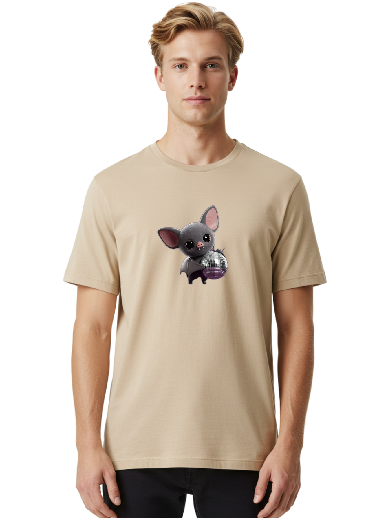 Vampire-Bat-Disco-Ball Men'S Graphic Tee, 100% Cotton, Comfortable Casual Summer Wear, Machine Washable, Vintage Camera, Old Camera, Antique Camera, Black Camera, Classic Photography, Photography Equipment, Nostalgic Device, Film Camera, Bag071 26