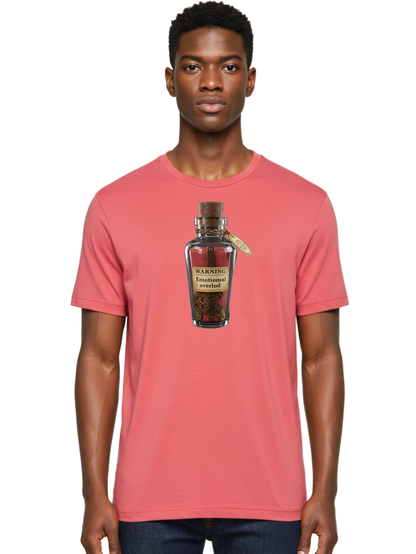 Warning-Emotional-Overlod Men'S Graphic Tee, 100% Cotton, Comfortable Casual Summer Wear, Machine Washable, Vintage Camera, Old Camera, Antique Camera, Black Camera, Classic Photography, Photography Equipment, Nostalgic Device, Film Camera, Bag091 29