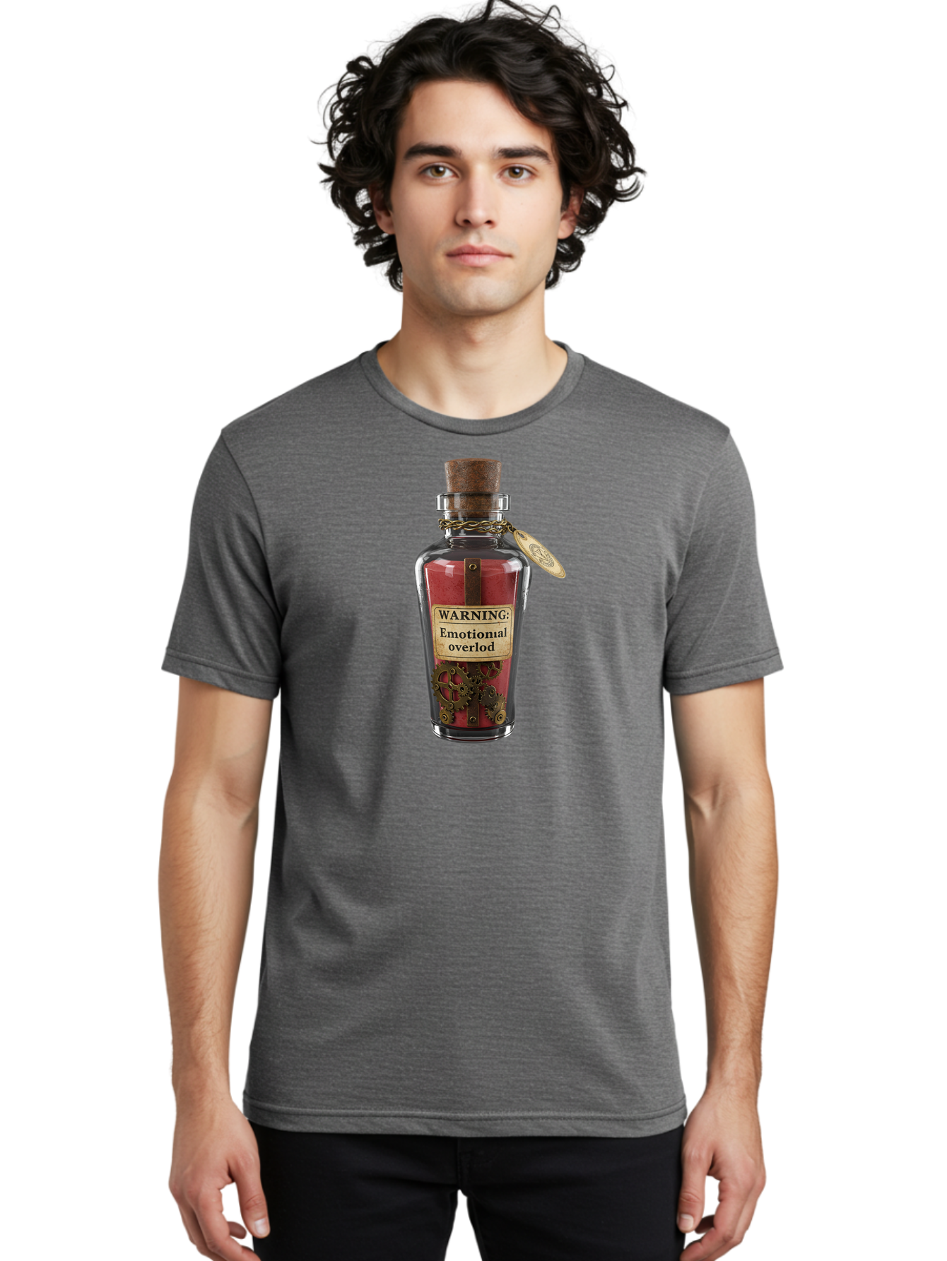 Warning-Emotional-Overlod Men'S Graphic Tee, 100% Cotton, Comfortable Casual Summer Wear, Machine Washable, Vintage Camera, Old Camera, Antique Camera, Black Camera, Classic Photography, Photography Equipment, Nostalgic Device, Film Camera, Bag091 27