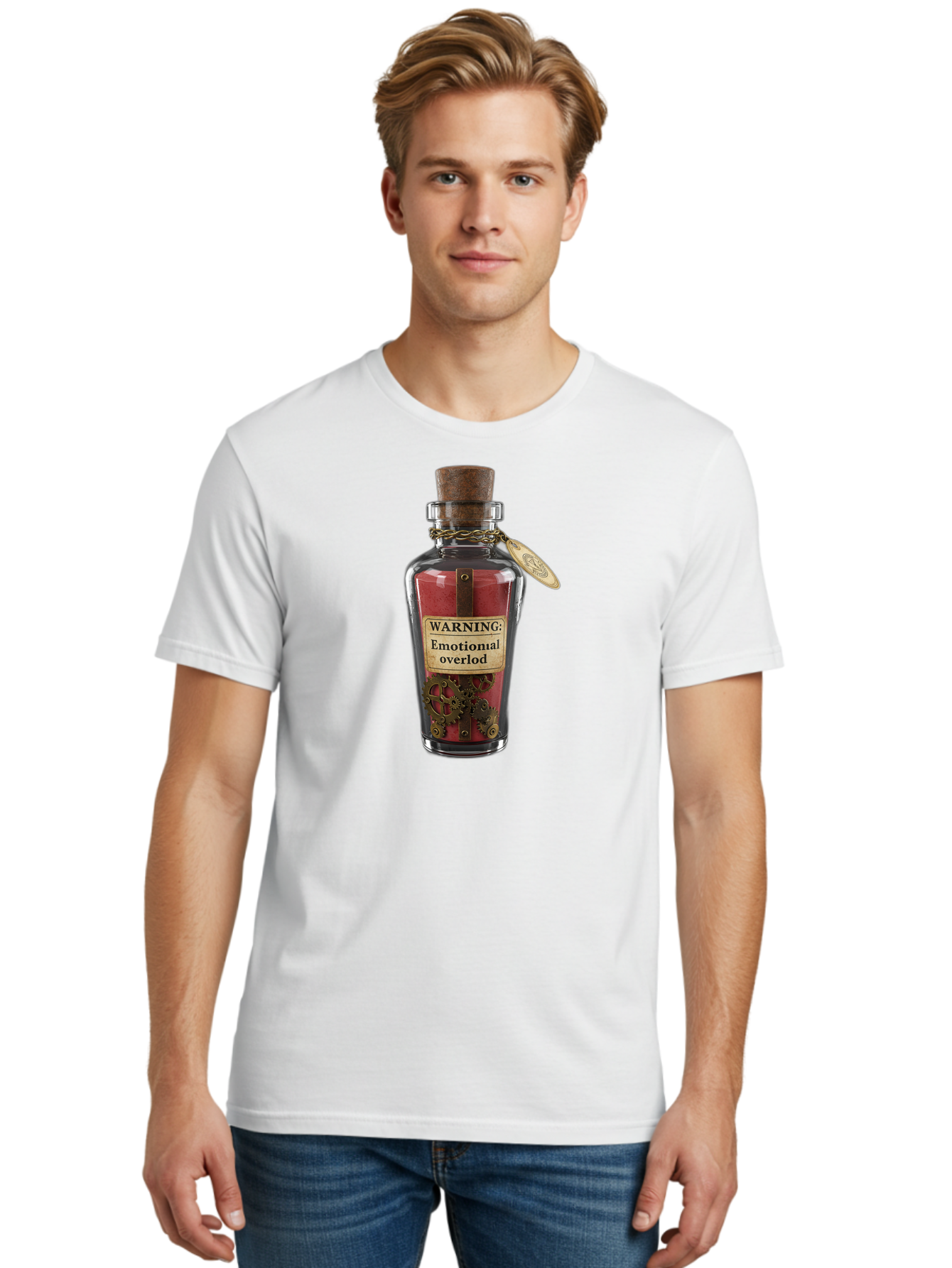 Warning-Emotional-Overlod Men'S Graphic Tee, 100% Cotton, Comfortable Casual Summer Wear, Machine Washable, Vintage Camera, Old Camera, Antique Camera, Black Camera, Classic Photography, Photography Equipment, Nostalgic Device, Film Camera, Bag091 28