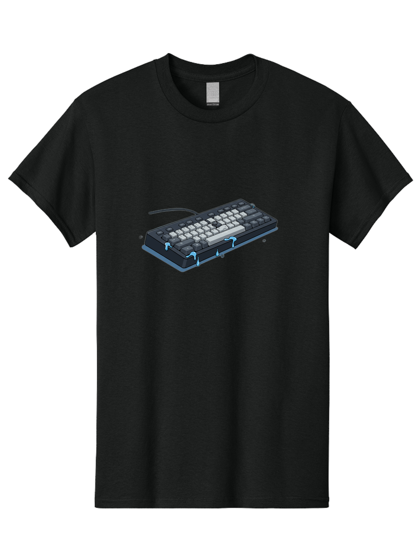 Water-Damaged-Keyboard Men'S Graphic Tee, 100% Cotton, Comfortable Casual Summer Wear, Machine Washable, Vintage Camera, Old Camera, Antique Camera, Black Camera, Classic Photography, Photography Equipment, Nostalgic Device, Film Camera, Bag095 4
