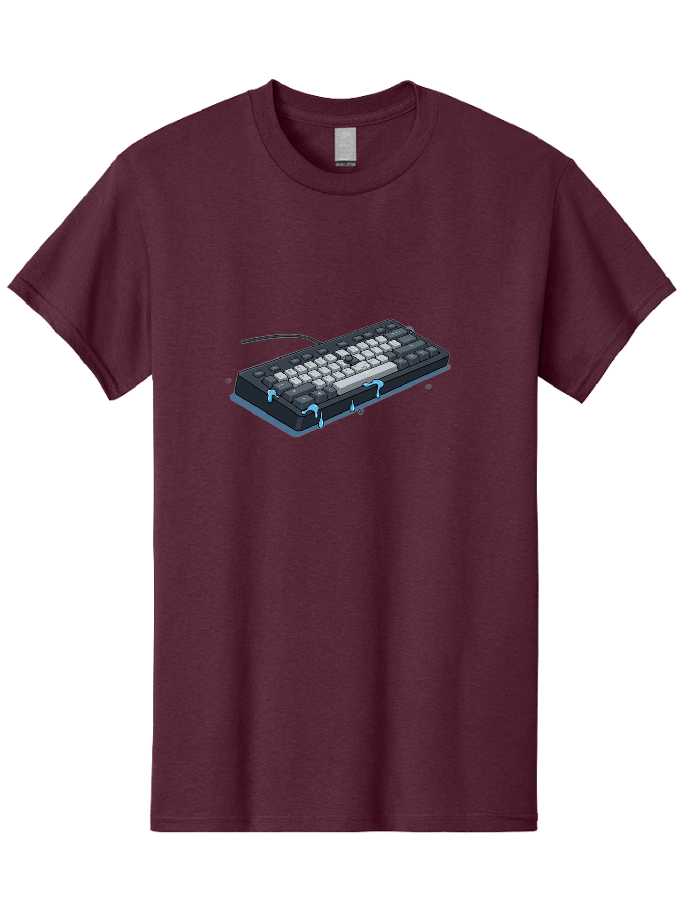 Water-Damaged-Keyboard Men'S Graphic Tee, 100% Cotton, Comfortable Casual Summer Wear, Machine Washable, Vintage Camera, Old Camera, Antique Camera, Black Camera, Classic Photography, Photography Equipment, Nostalgic Device, Film Camera, Bag095 14