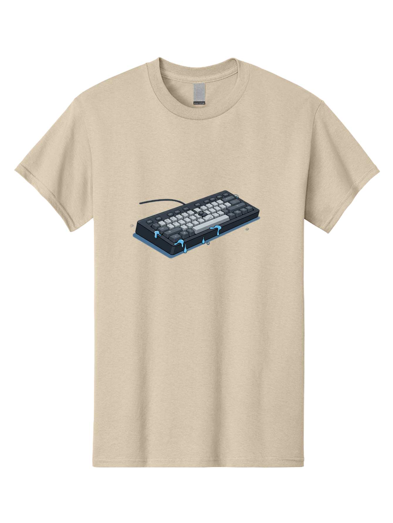 Water-Damaged-Keyboard Men'S Graphic Tee, 100% Cotton, Comfortable Casual Summer Wear, Machine Washable, Vintage Camera, Old Camera, Antique Camera, Black Camera, Classic Photography, Photography Equipment, Nostalgic Device, Film Camera, Bag095 15