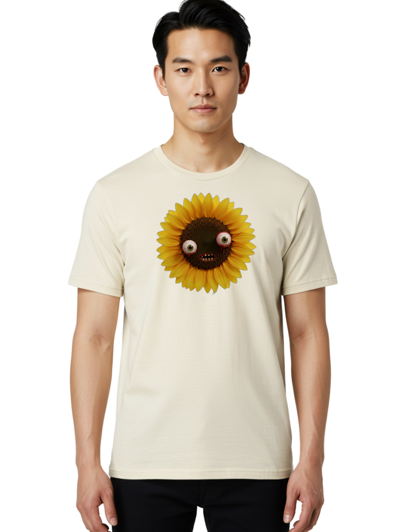Zombie-Sunflower Men'S Graphic Tee, 100% Cotton, Comfortable Casual Summer Wear, Machine Washable, Vintage Camera, Old Camera, Antique Camera, Black Camera, Classic Photography, Photography Equipment, Nostalgic Device, Film Camera, Camera Art Bag099 17