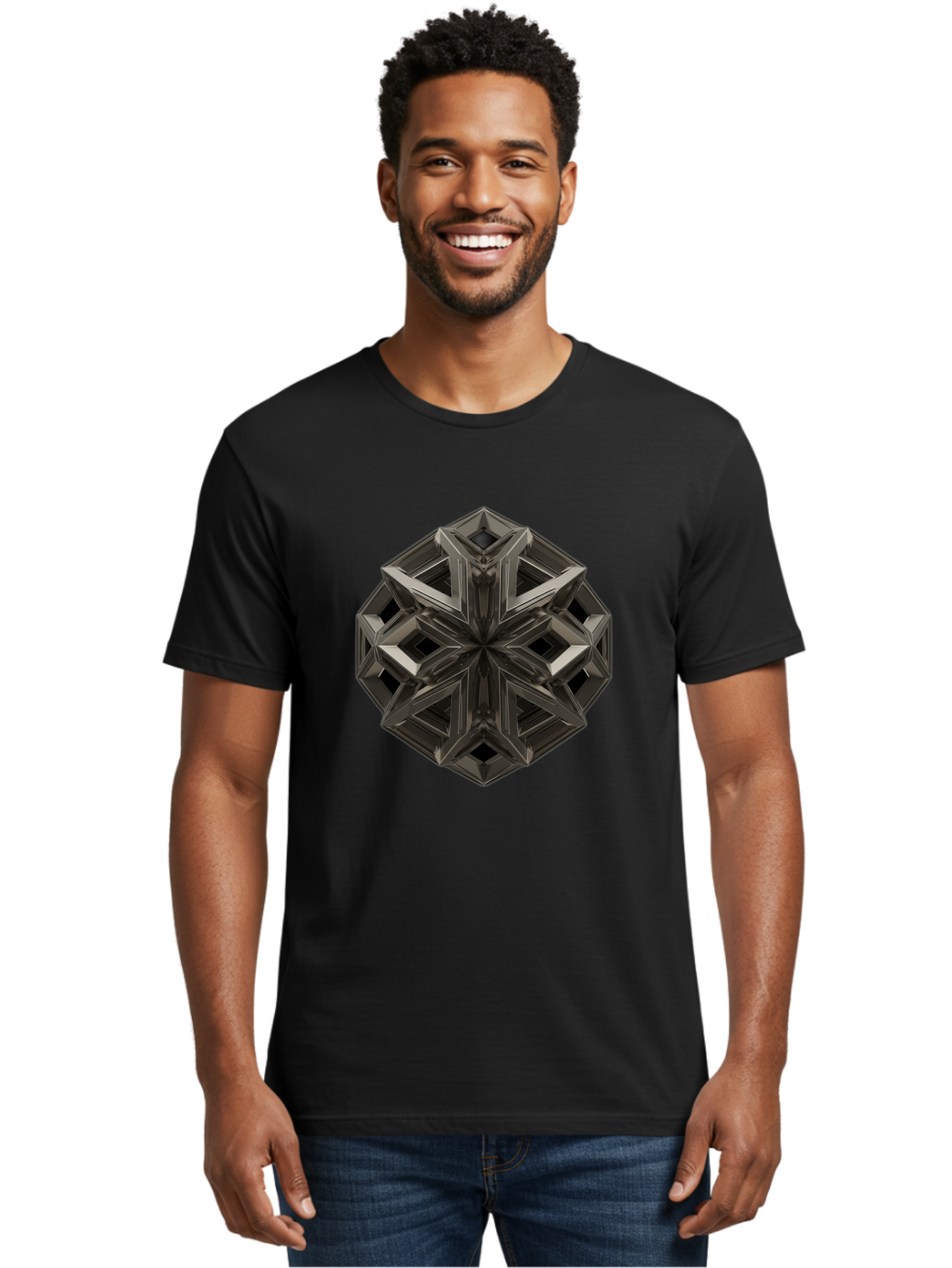 3D-Fractal-Star Men'S Graphic Tee, 100% Cotton, Comfortable Casual Summer Wear, Machine Washable, Vintage Camera, Old Camera, Antique Camera, Black Camera, Classic Photography, Photography Equipment, Nostalgic Device, Film Camera, Camera Art Bag105 18
