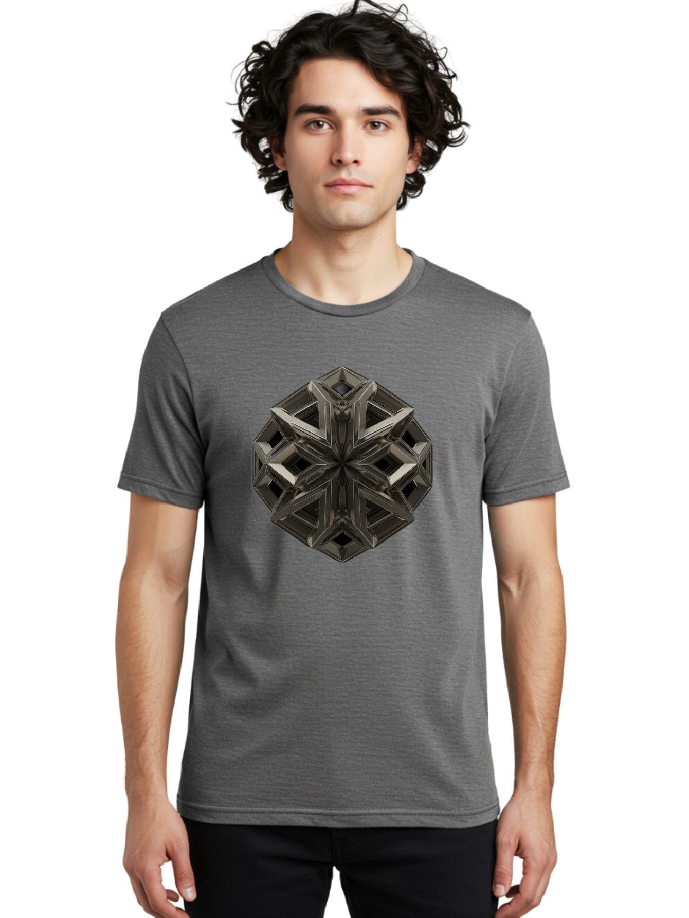 3D-Fractal-Star Men'S Graphic Tee, 100% Cotton, Comfortable Casual Summer Wear, Machine Washable, Vintage Camera, Old Camera, Antique Camera, Black Camera, Classic Photography, Photography Equipment, Nostalgic Device, Film Camera, Camera Art Bag105 29