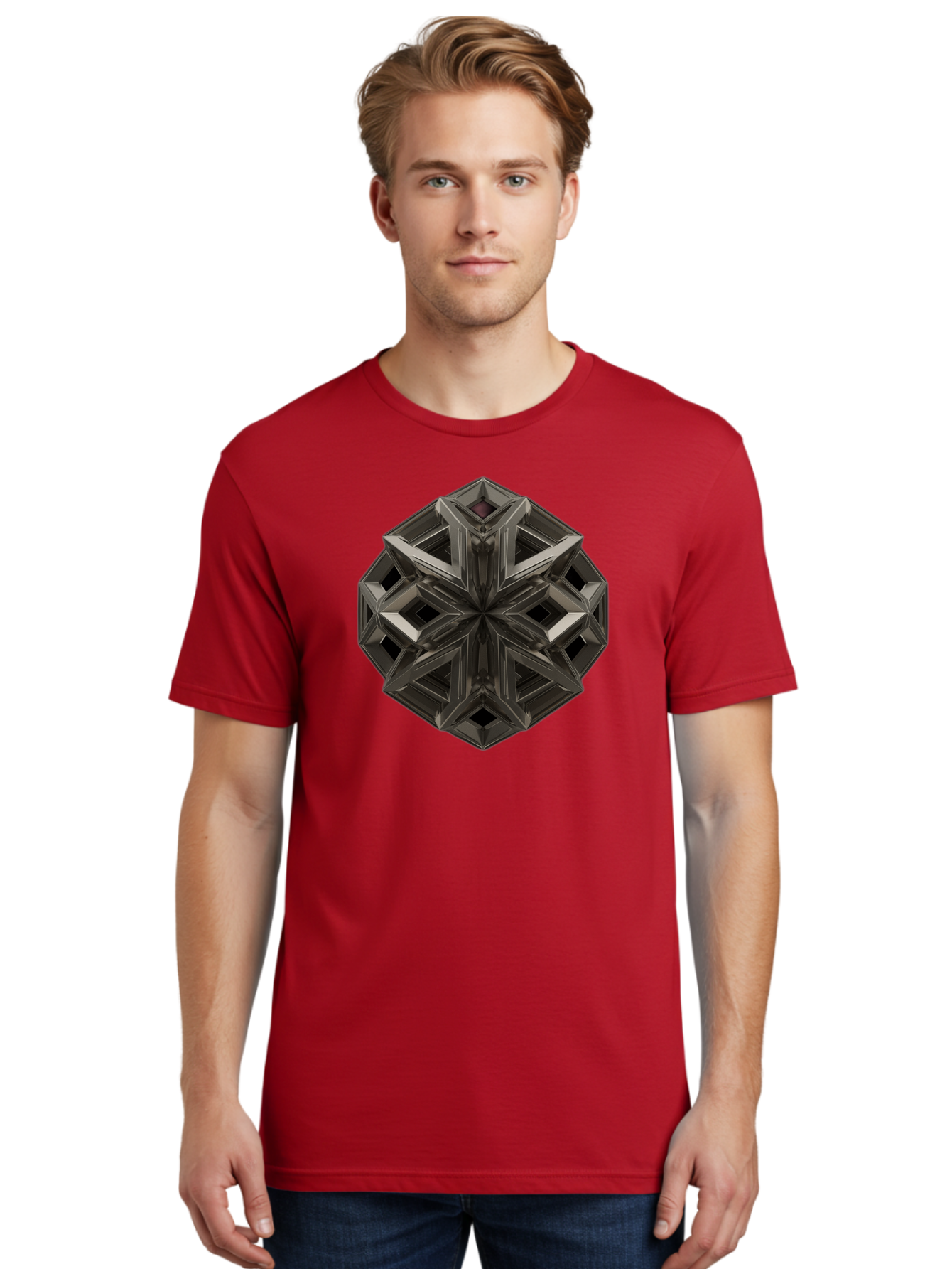 3D-Fractal-Star Men'S Graphic Tee, 100% Cotton, Comfortable Casual Summer Wear, Machine Washable, Vintage Camera, Old Camera, Antique Camera, Black Camera, Classic Photography, Photography Equipment, Nostalgic Device, Film Camera, Camera Art Bag105 27