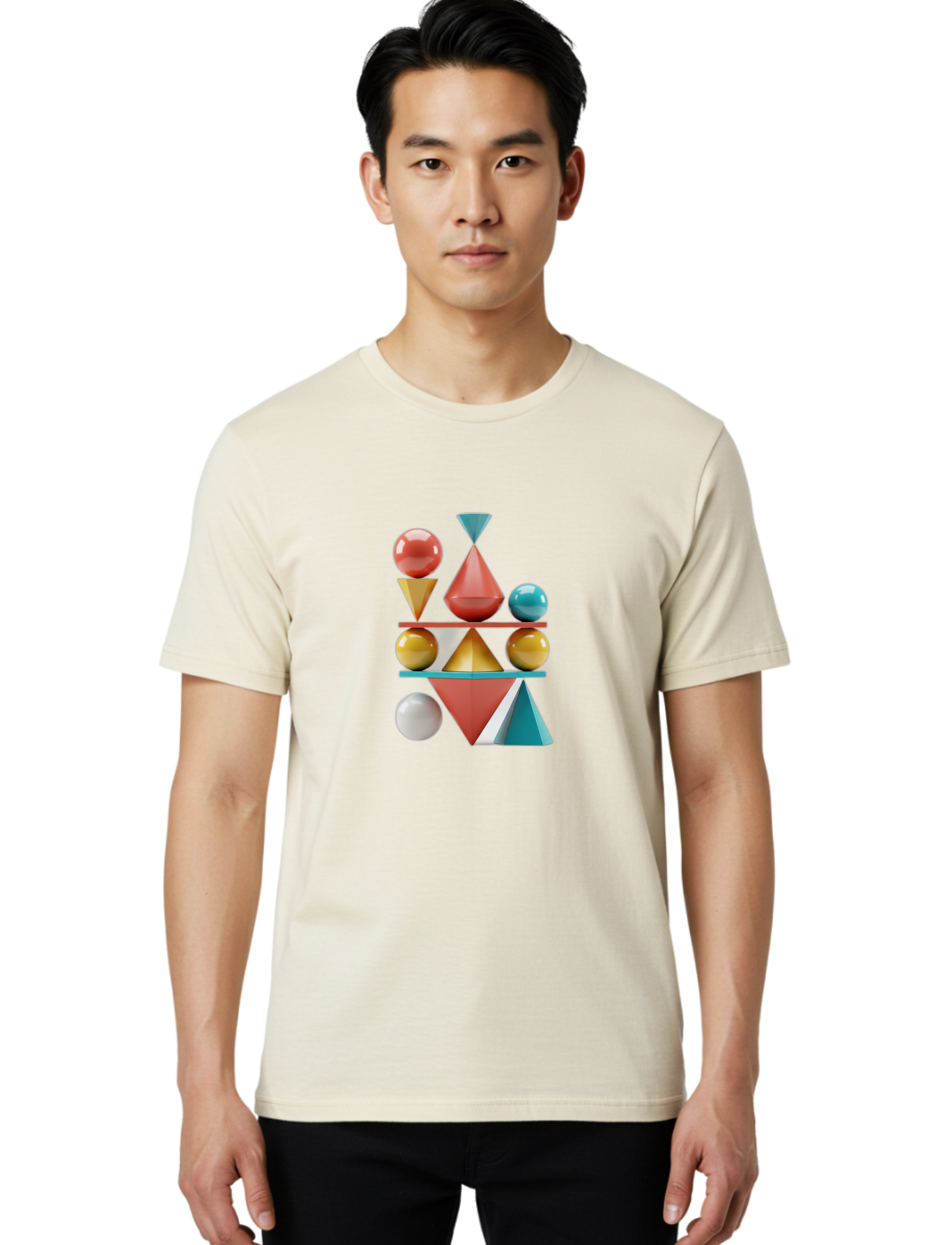 3D-Geometric-Shapes Men'S Graphic Tee, 100% Cotton, Comfortable Casual Summer Wear, Machine Washable, Vintage Camera, Old Camera, Antique Camera, Black Camera, Classic Photography, Photography Equipment, Nostalgic Device, Film Camera, Bag106 23