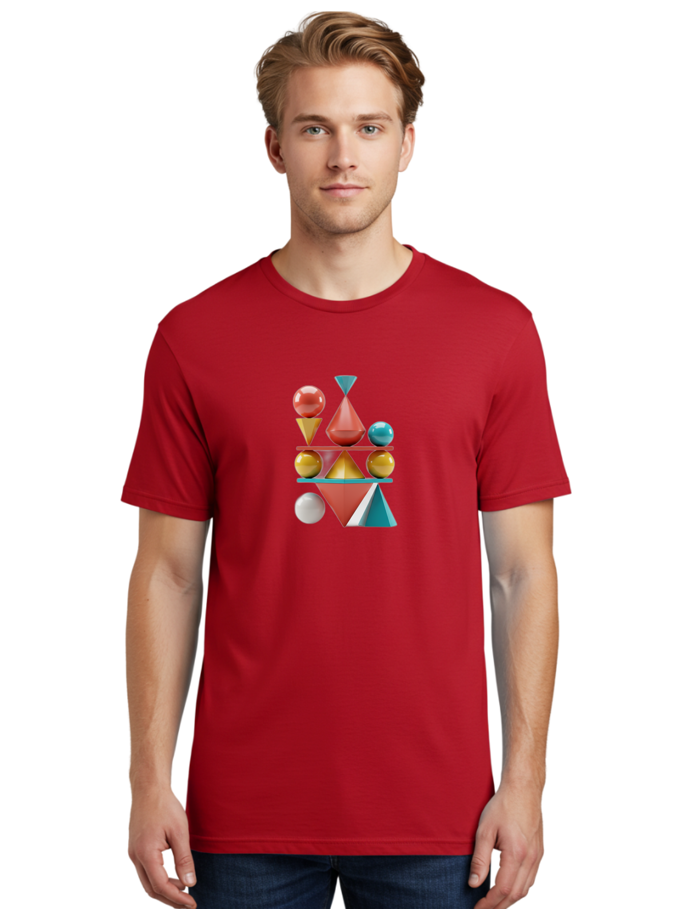 3D-Geometric-Shapes Men'S Graphic Tee, 100% Cotton, Comfortable Casual Summer Wear, Machine Washable, Vintage Camera, Old Camera, Antique Camera, Black Camera, Classic Photography, Photography Equipment, Nostalgic Device, Film Camera, Bag106 18