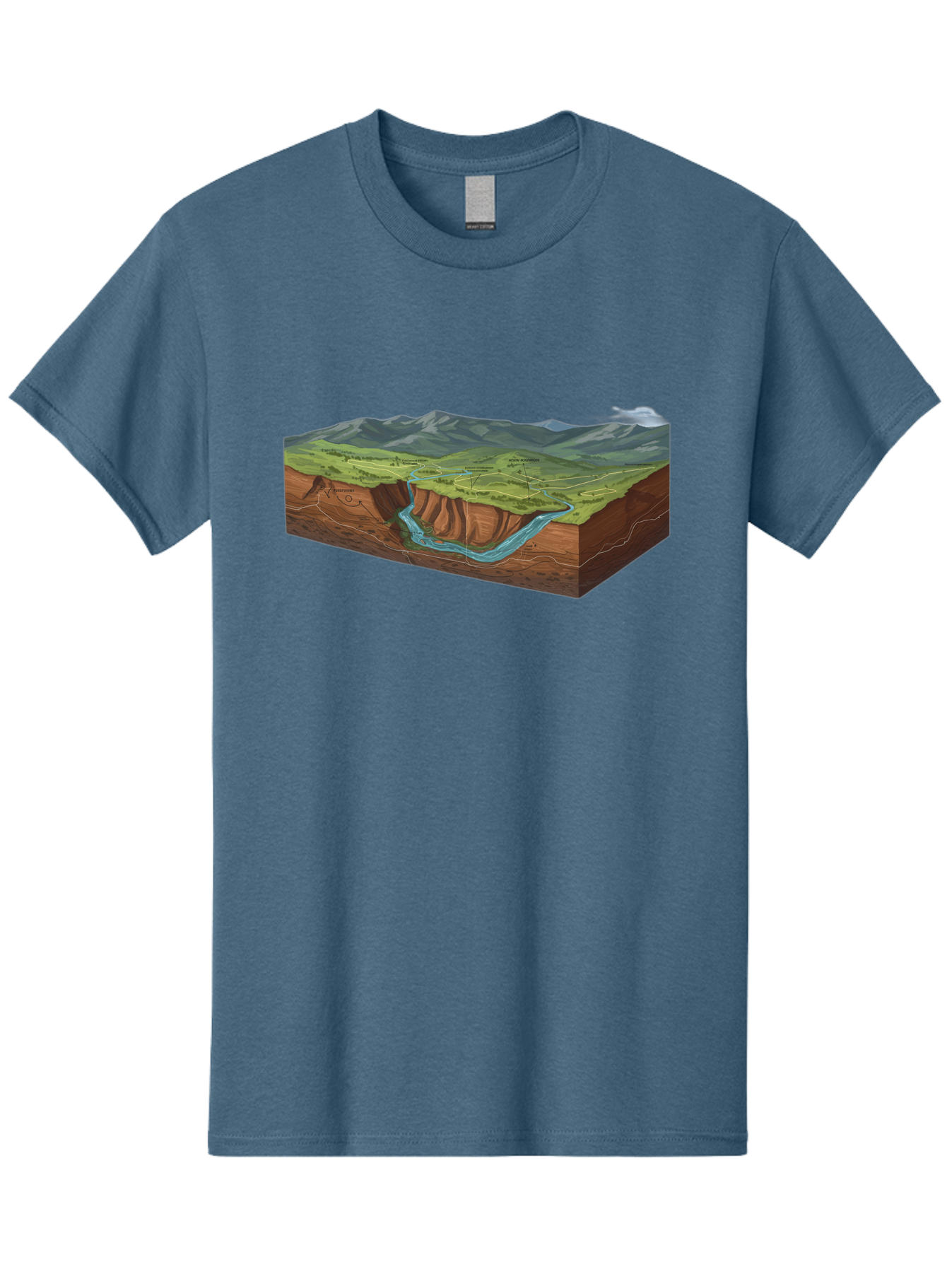 3D-Landscape-Cross-Section Men'S Graphic Tee, 100% Cotton, Comfortable Casual Summer Wear, Machine Washable, Vintage Camera, Old Camera, Antique Camera, Black Camera, Classic Photography, Photography Equipment, Nostalgic Device, Film Camera, Bag107 4