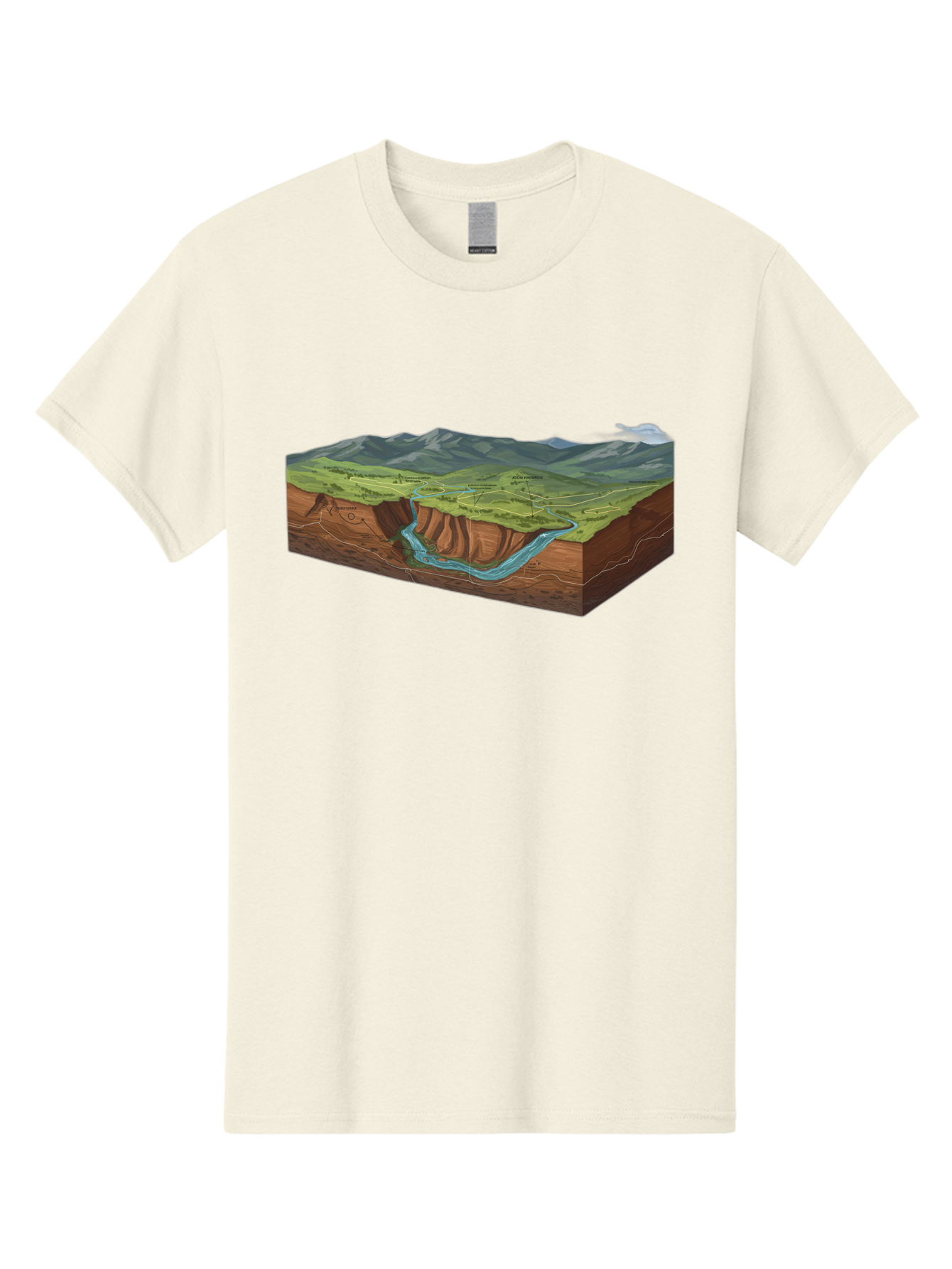 3D-Landscape-Cross-Section Men'S Graphic Tee, 100% Cotton, Comfortable Casual Summer Wear, Machine Washable, Vintage Camera, Old Camera, Antique Camera, Black Camera, Classic Photography, Photography Equipment, Nostalgic Device, Film Camera, Bag107 8