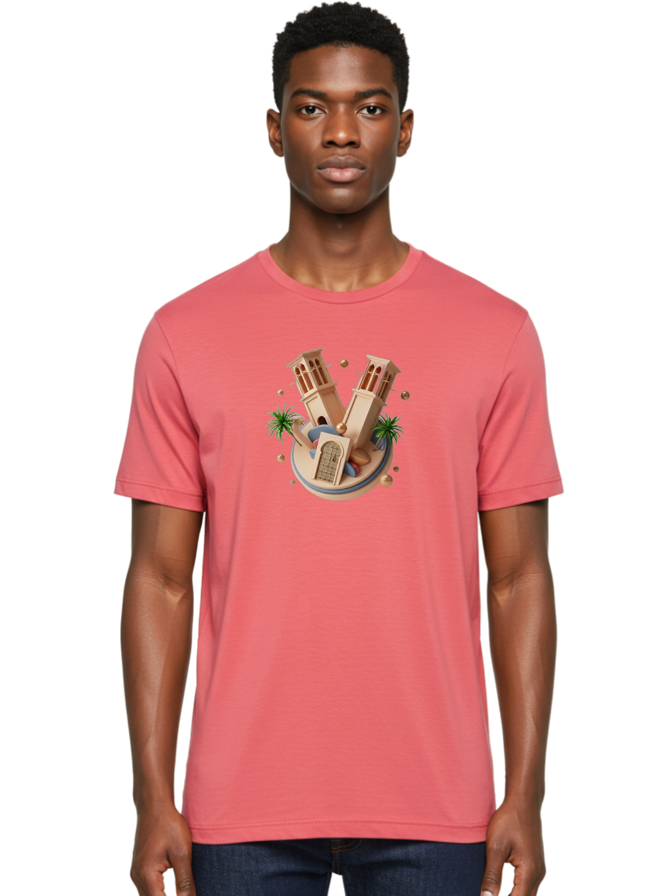 3D-Mosque-Towers Men'S Graphic Tee, 100% Cotton, Comfortable Casual Summer Wear, Machine Washable, Vintage Camera, Old Camera, Antique Camera, Black Camera, Classic Photography, Photography Equipment, Nostalgic Device, Film Camera, Camera Art Bag109 25