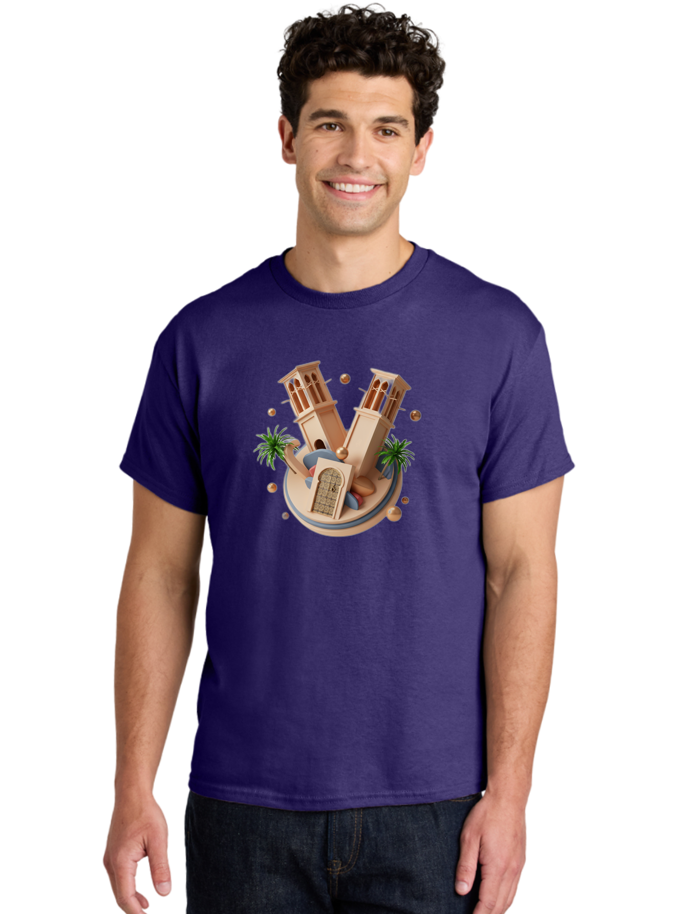 3D-Mosque-Towers Men'S Graphic Tee, 100% Cotton, Comfortable Casual Summer Wear, Machine Washable, Vintage Camera, Old Camera, Antique Camera, Black Camera, Classic Photography, Photography Equipment, Nostalgic Device, Film Camera, Camera Art Bag109 21