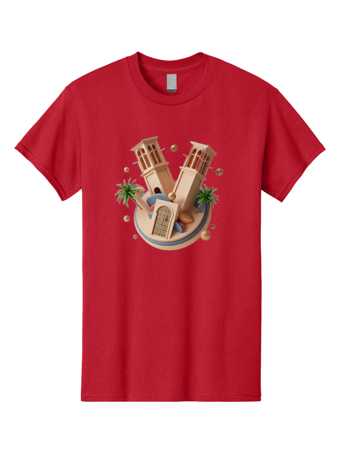 3D-Mosque-Towers Men'S Graphic Tee, 100% Cotton, Comfortable Casual Summer Wear, Machine Washable, Vintage Camera, Old Camera, Antique Camera, Black Camera, Classic Photography, Photography Equipment, Nostalgic Device, Film Camera, Camera Art Bag109 5