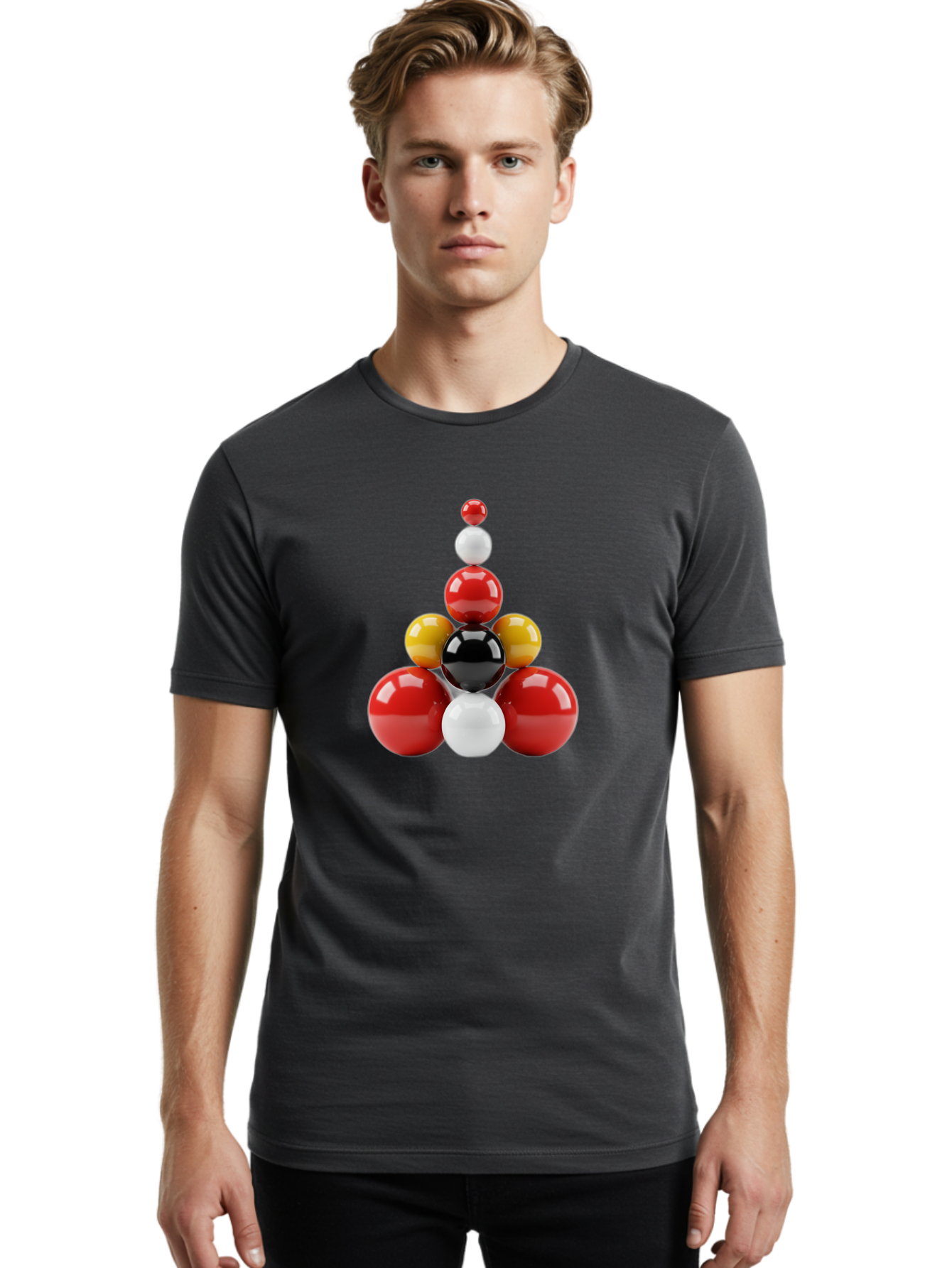 3D-Spheres-Pyramid Men'S Graphic Tee, 100% Cotton, Comfortable Casual Summer Wear, Machine Washable, Vintage Camera, Old Camera, Antique Camera, Black Camera, Classic Photography, Photography Equipment, Nostalgic Device, Film Camera, Bag113 28