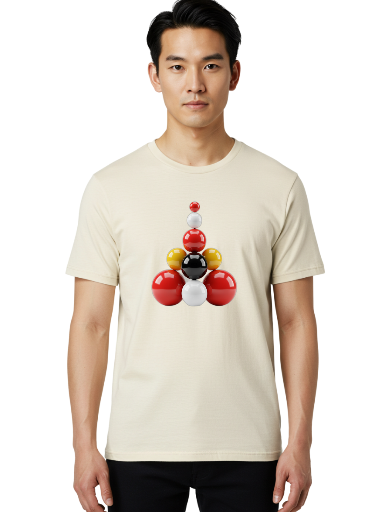 3D-Spheres-Pyramid Men'S Graphic Tee, 100% Cotton, Comfortable Casual Summer Wear, Machine Washable, Vintage Camera, Old Camera, Antique Camera, Black Camera, Classic Photography, Photography Equipment, Nostalgic Device, Film Camera, Bag113 17