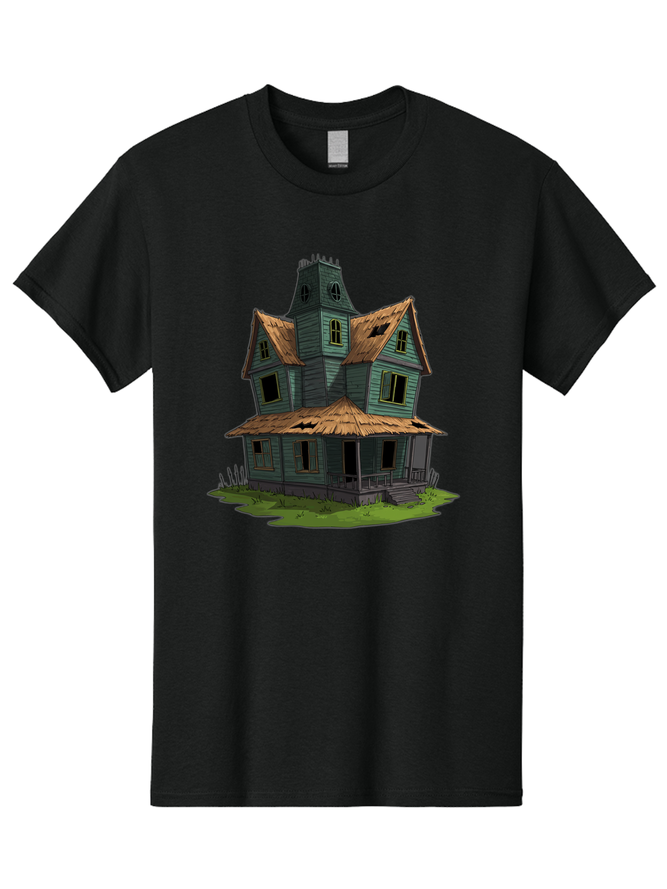 Abandoned-Victorian-House Men'S Graphic Tee, 100% Cotton, Comfortable Casual Summer Wear, Machine Washable, Vintage Camera, Old Camera, Antique Camera, Black Camera, Classic Photography, Photography Equipment, Nostalgic Device, Film Camera, Bag120 3