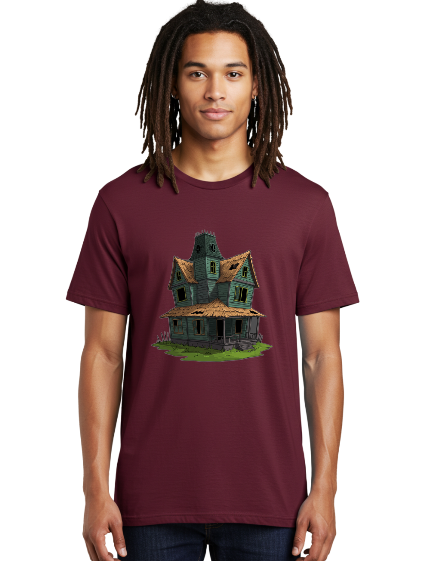 Abandoned-Victorian-House Men'S Graphic Tee, 100% Cotton, Comfortable Casual Summer Wear, Machine Washable, Vintage Camera, Old Camera, Antique Camera, Black Camera, Classic Photography, Photography Equipment, Nostalgic Device, Film Camera, Bag120 29