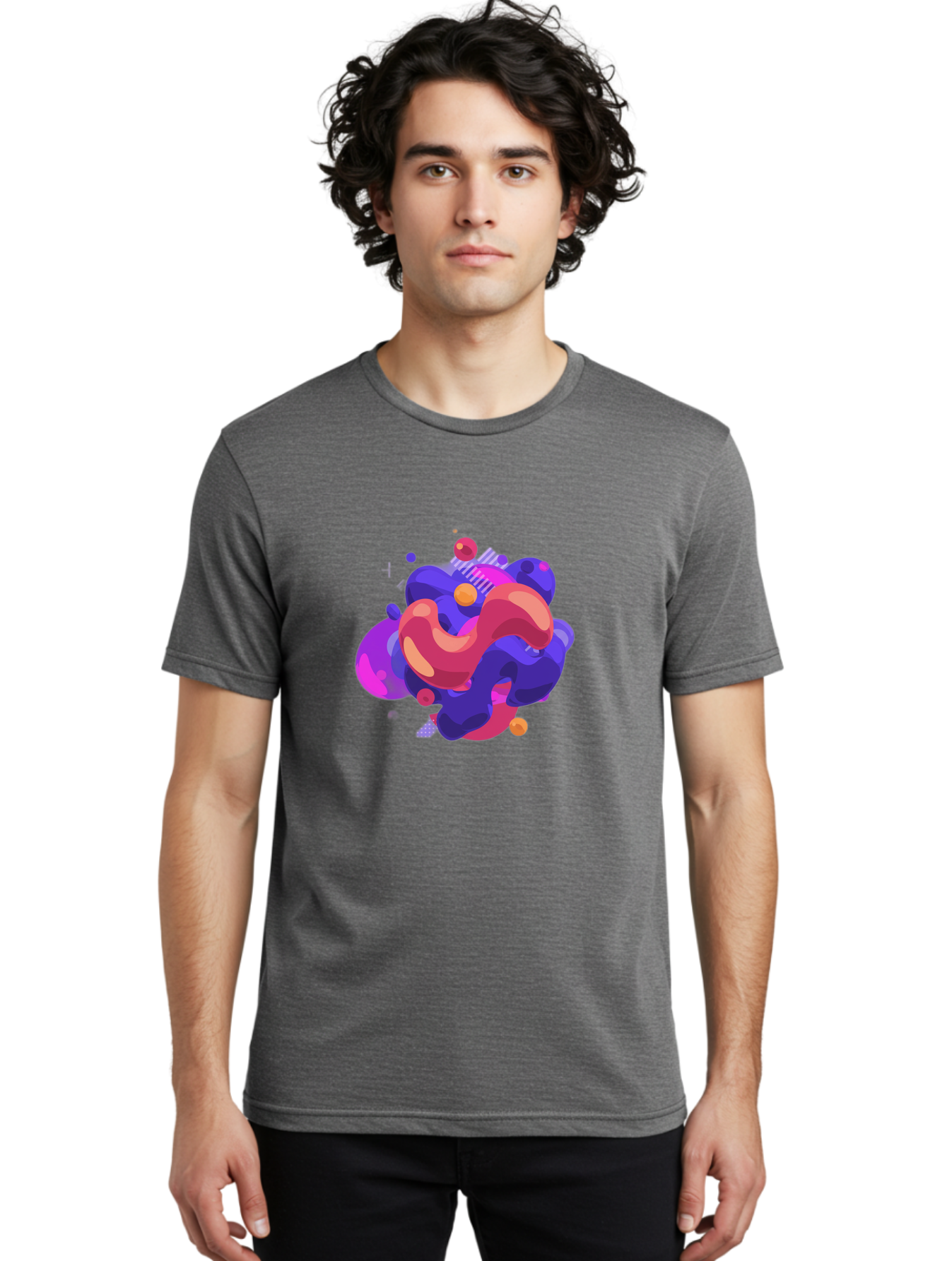 Abstract-Fluid-Shapes Men'S Graphic Tee, 100% Cotton, Comfortable Casual Summer Wear, Machine Washable, Vintage Camera, Old Camera, Antique Camera, Black Camera, Classic Photography, Photography Equipment, Nostalgic Device, Film Camera, Bag124 22