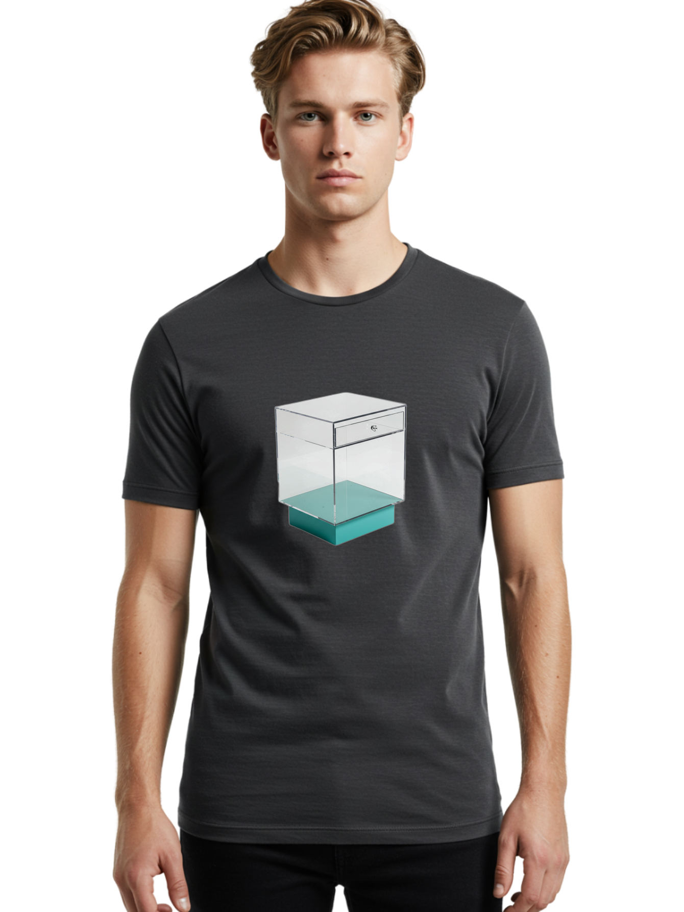 Acrylic-Nightstand Men'S Graphic Tee, 100% Cotton, Comfortable Casual Summer Wear, Machine Washable, Vintage Camera, Old Camera, Antique Camera, Black Camera, Classic Photography, Photography Equipment, Nostalgic Device, Film Camera, Bag126 30