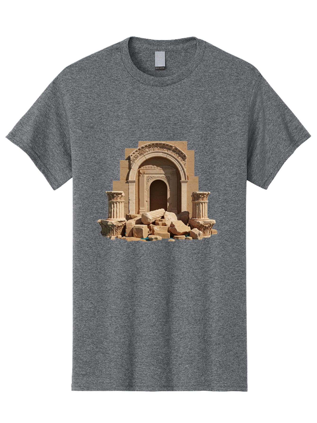 Ancient-Archway-Ruins Men'S Graphic Tee, 100% Cotton, Comfortable Casual Summer Wear, Machine Washable, Vintage Camera, Old Camera, Antique Camera, Black Camera, Classic Photography, Photography Equipment, Nostalgic Device, Film Camera, Bag133 4