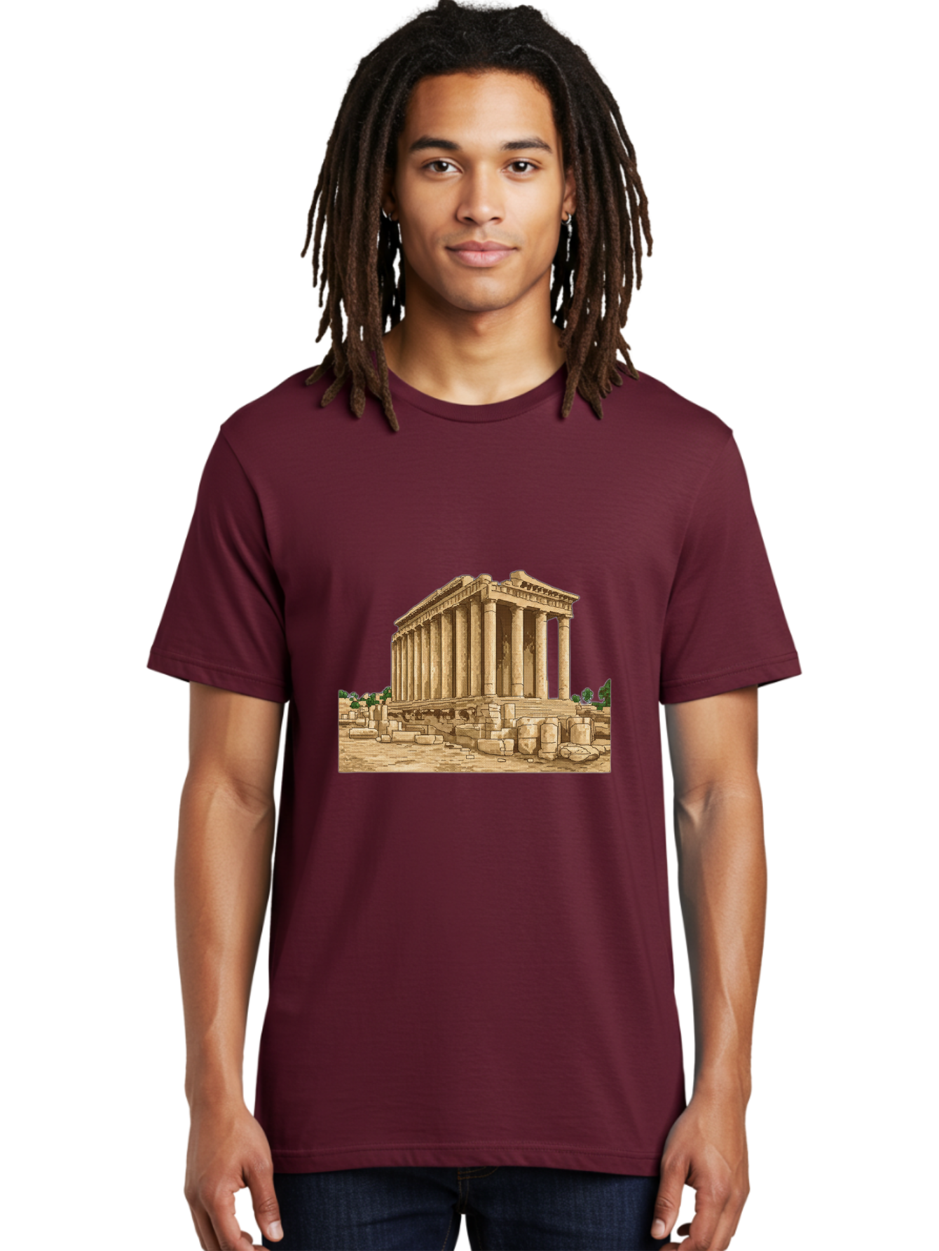 Ancient-Greek-Temple Men'S Graphic Tee, 100% Cotton, Comfortable Casual Summer Wear, Machine Washable, Vintage Camera, Old Camera, Antique Camera, Black Camera, Classic Photography, Photography Equipment, Nostalgic Device, Film Camera, Bag134 22