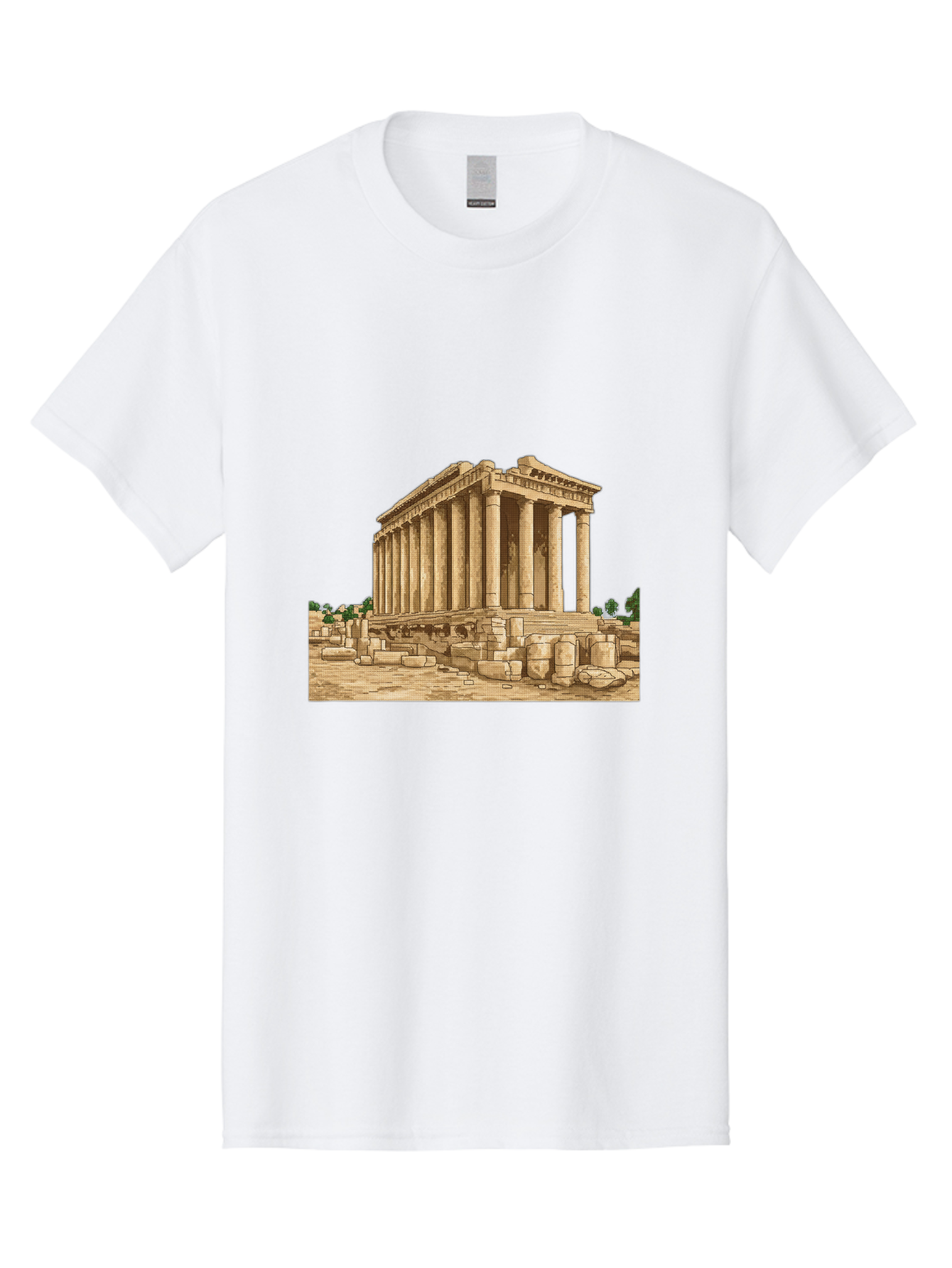 Ancient-Greek-Temple Men'S Graphic Tee, 100% Cotton, Comfortable Casual Summer Wear, Machine Washable, Vintage Camera, Old Camera, Antique Camera, Black Camera, Classic Photography, Photography Equipment, Nostalgic Device, Film Camera, Bag134 14
