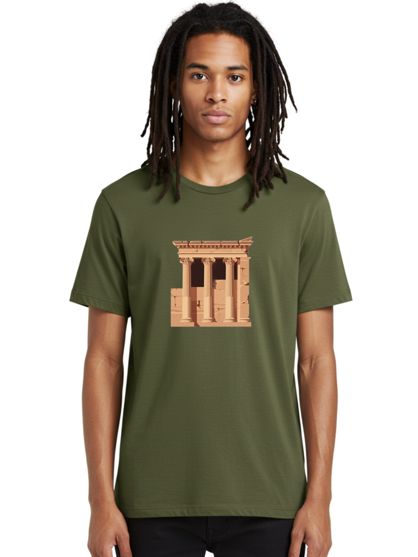 Ancient-Temple Men'S Graphic Tee, 100% Cotton, Comfortable Casual Summer Wear, Machine Washable, Vintage Camera, Old Camera, Antique Camera, Black Camera, Classic Photography, Photography Equipment, Nostalgic Device, Film Camera, Camera Art Bag135 24