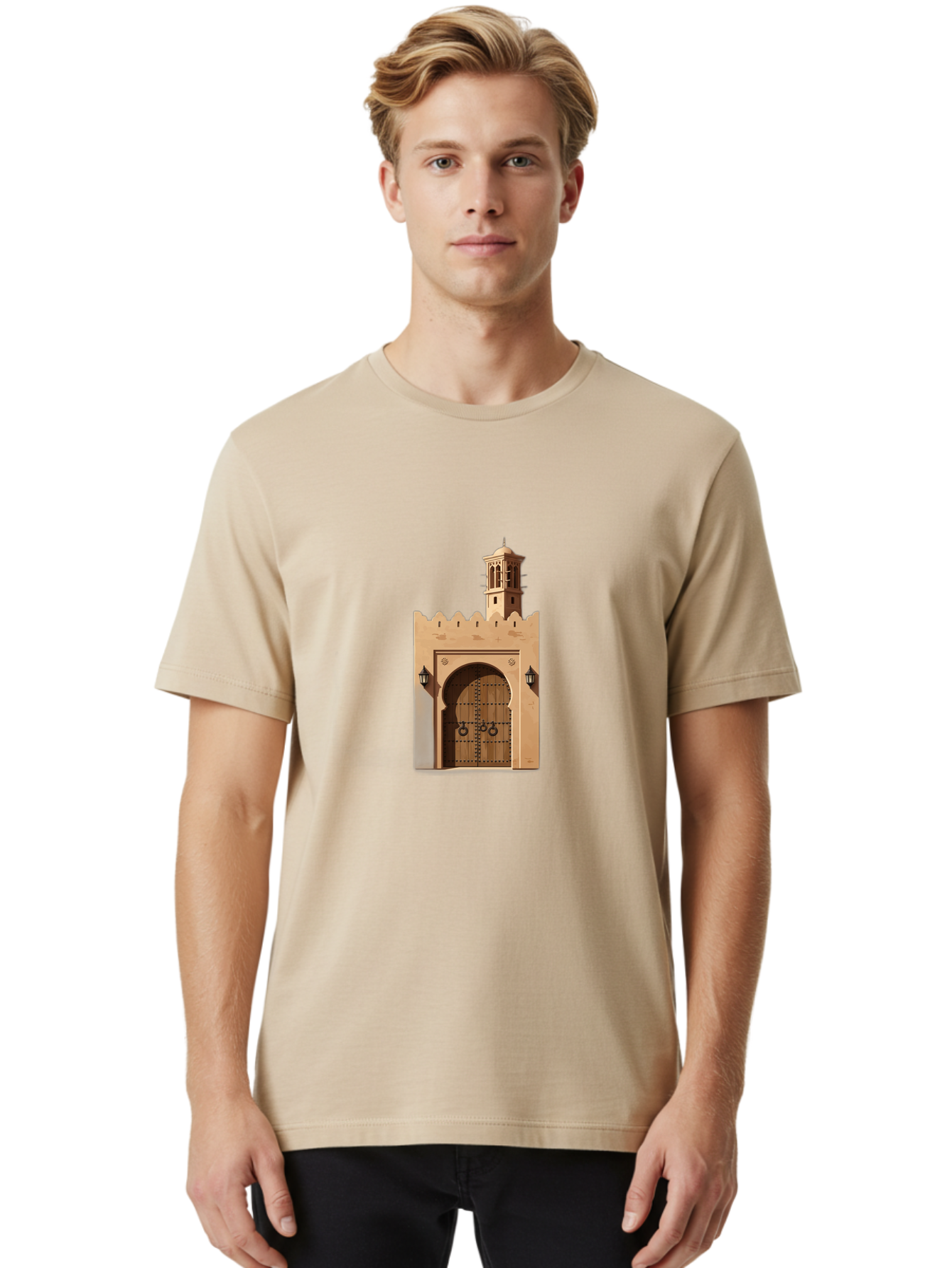 Arched-Gate Men'S Graphic Tee, 100% Cotton, Comfortable Casual Summer Wear, Machine Washable, Vintage Camera, Old Camera, Antique Camera, Black Camera, Classic Photography, Photography Equipment, Nostalgic Device, Film Camera, Camera Art Bag143 21