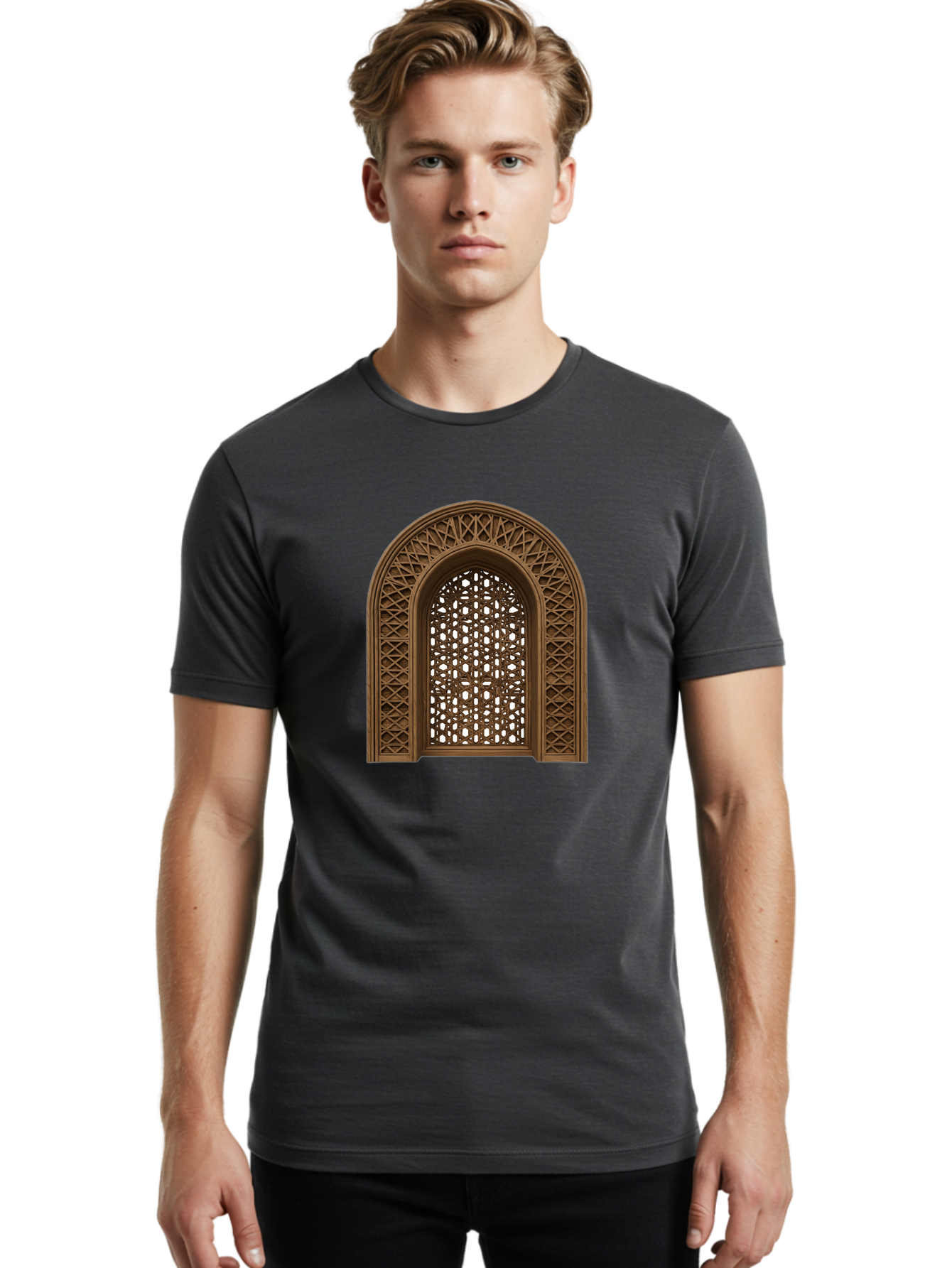 Archway-1 Men'S Graphic Tee, 100% Cotton, Comfortable Casual Summer Wear, Machine Washable, Vintage Camera, Old Camera, Antique Camera, Black Camera, Classic Photography, Photography Equipment, Nostalgic Device, Film Camera, Camera Art Bag145 24