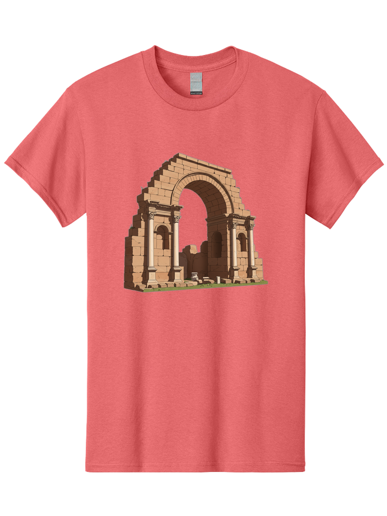 Archway-Ruins Men'S Graphic Tee, 100% Cotton, Comfortable Casual Summer Wear, Machine Washable, Vintage Camera, Old Camera, Antique Camera, Black Camera, Classic Photography, Photography Equipment, Nostalgic Device, Film Camera, Camera Art Bag146 5