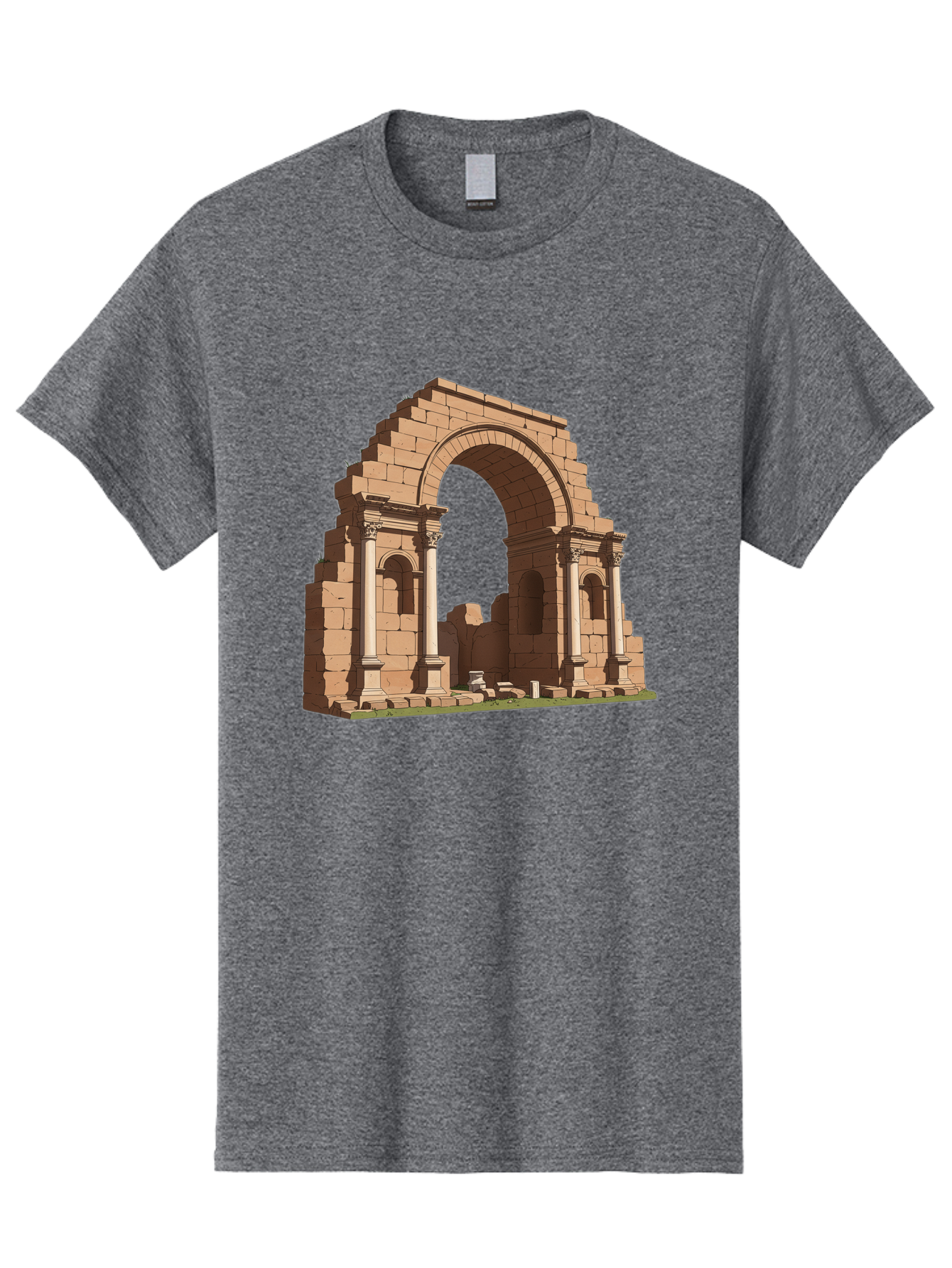 Archway-Ruins Men'S Graphic Tee, 100% Cotton, Comfortable Casual Summer Wear, Machine Washable, Vintage Camera, Old Camera, Antique Camera, Black Camera, Classic Photography, Photography Equipment, Nostalgic Device, Film Camera, Camera Art Bag146 13