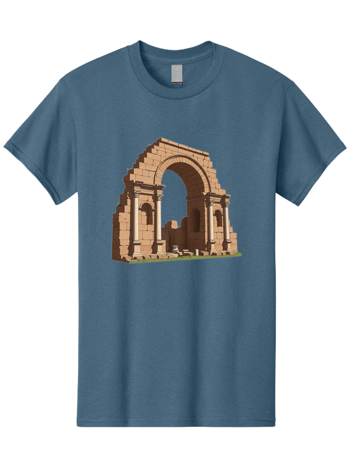 Archway-Ruins Men'S Graphic Tee, 100% Cotton, Comfortable Casual Summer Wear, Machine Washable, Vintage Camera, Old Camera, Antique Camera, Black Camera, Classic Photography, Photography Equipment, Nostalgic Device, Film Camera, Camera Art Bag146 11