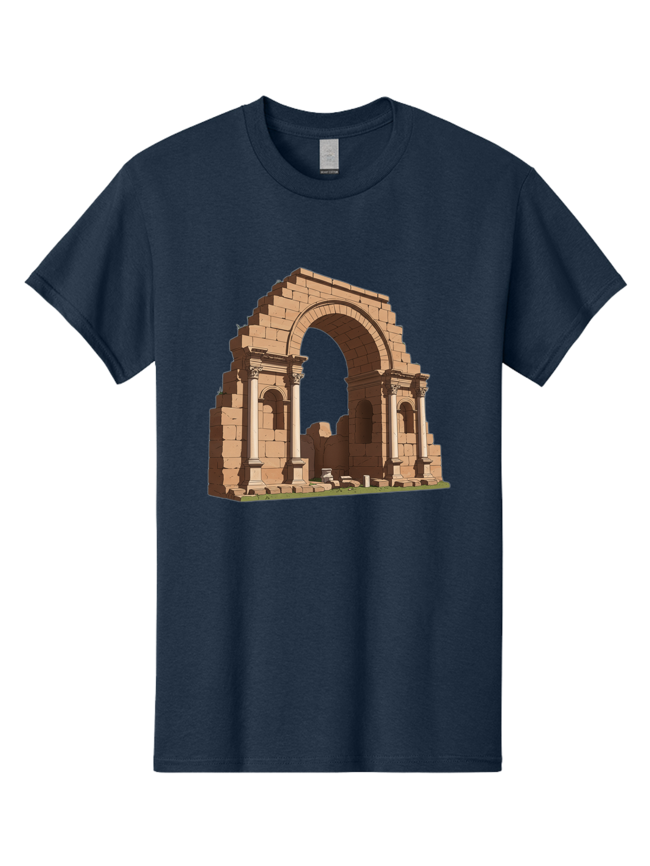 Archway-Ruins Men'S Graphic Tee, 100% Cotton, Comfortable Casual Summer Wear, Machine Washable, Vintage Camera, Old Camera, Antique Camera, Black Camera, Classic Photography, Photography Equipment, Nostalgic Device, Film Camera, Camera Art Bag146 9