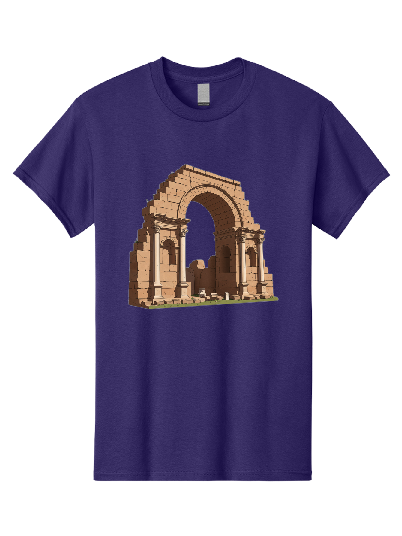 Archway-Ruins Men'S Graphic Tee, 100% Cotton, Comfortable Casual Summer Wear, Machine Washable, Vintage Camera, Old Camera, Antique Camera, Black Camera, Classic Photography, Photography Equipment, Nostalgic Device, Film Camera, Camera Art Bag146 10