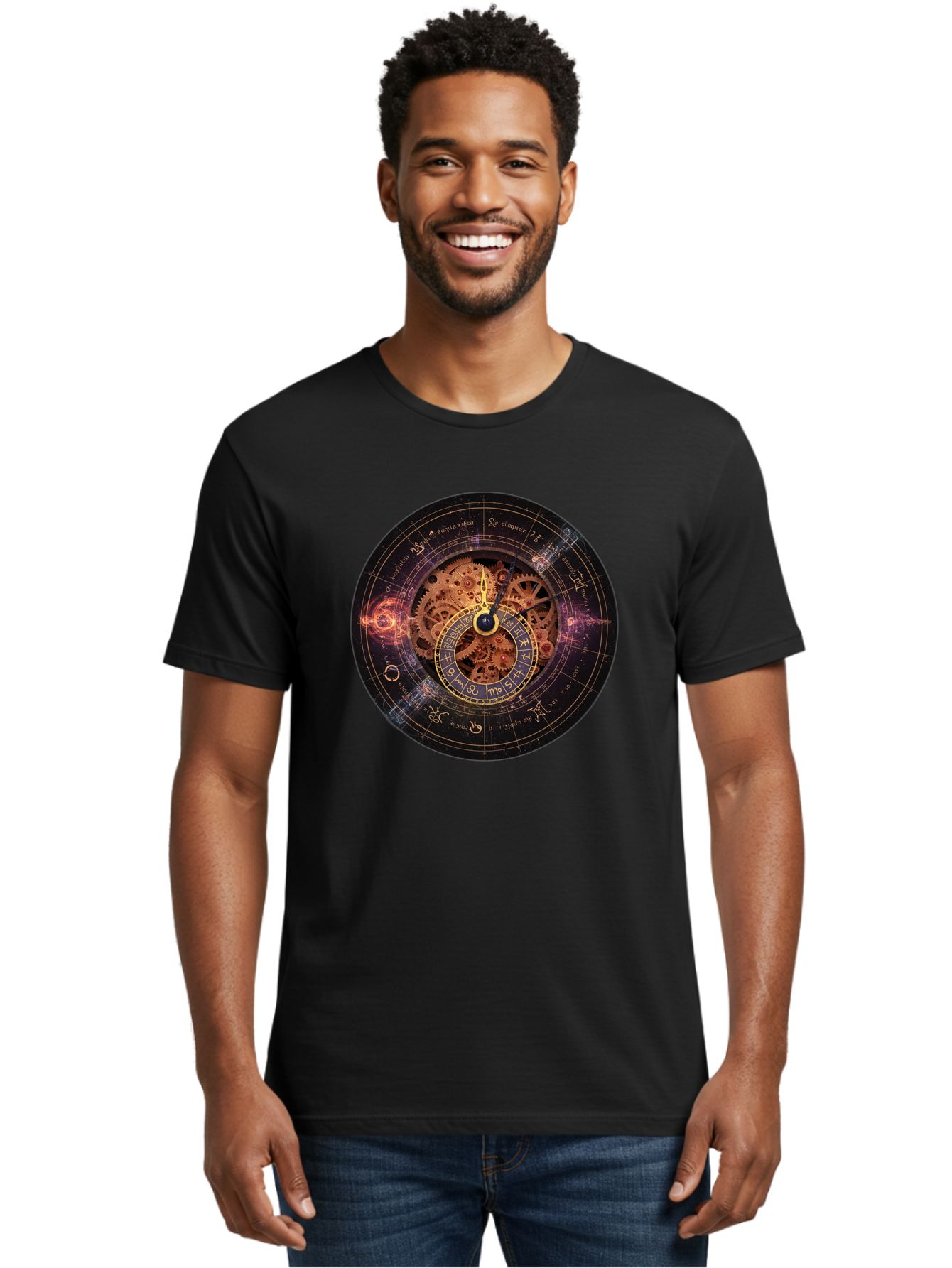 Astrological-Clock Men'S Graphic Tee, 100% Cotton, Comfortable Casual Summer Wear, Machine Washable, Vintage Camera, Old Camera, Antique Camera, Black Camera, Classic Photography, Photography Equipment, Nostalgic Device, Film Camera, Bag151 22
