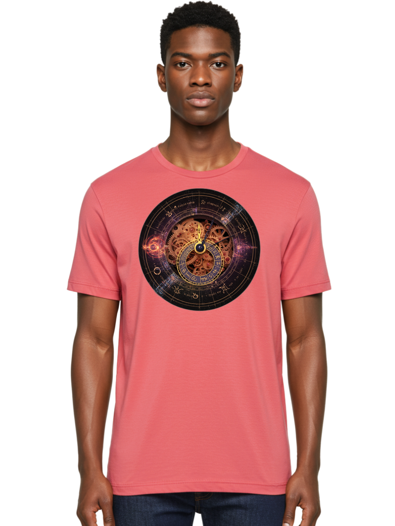 Astrological-Clock Men'S Graphic Tee, 100% Cotton, Comfortable Casual Summer Wear, Machine Washable, Vintage Camera, Old Camera, Antique Camera, Black Camera, Classic Photography, Photography Equipment, Nostalgic Device, Film Camera, Bag151 21