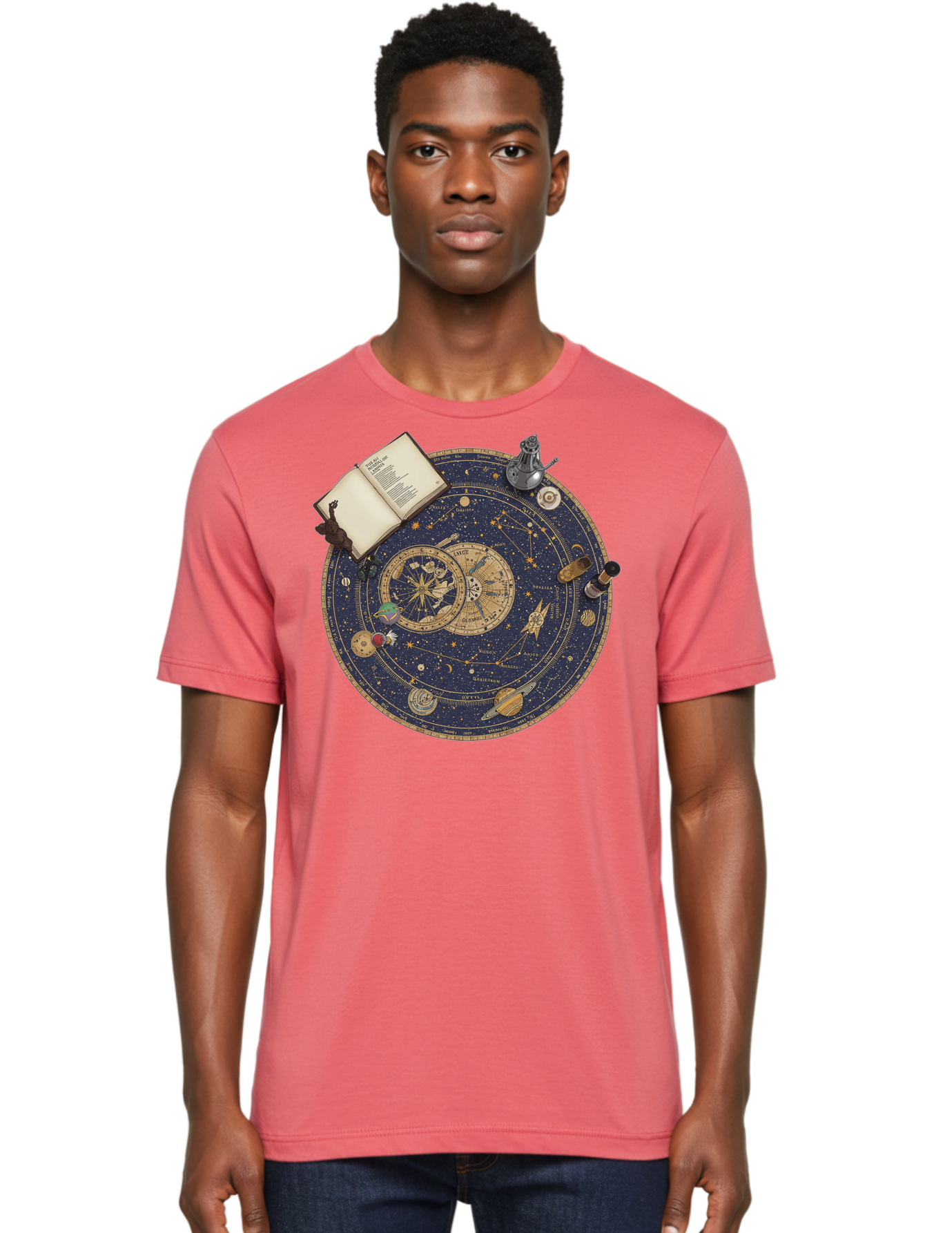 Astronomy-Wheel Men'S Graphic Tee, 100% Cotton, Comfortable Casual Summer Wear, Machine Washable, Vintage Camera, Old Camera, Antique Camera, Black Camera, Classic Photography, Photography Equipment, Nostalgic Device, Film Camera, Camera Art Bag153 24